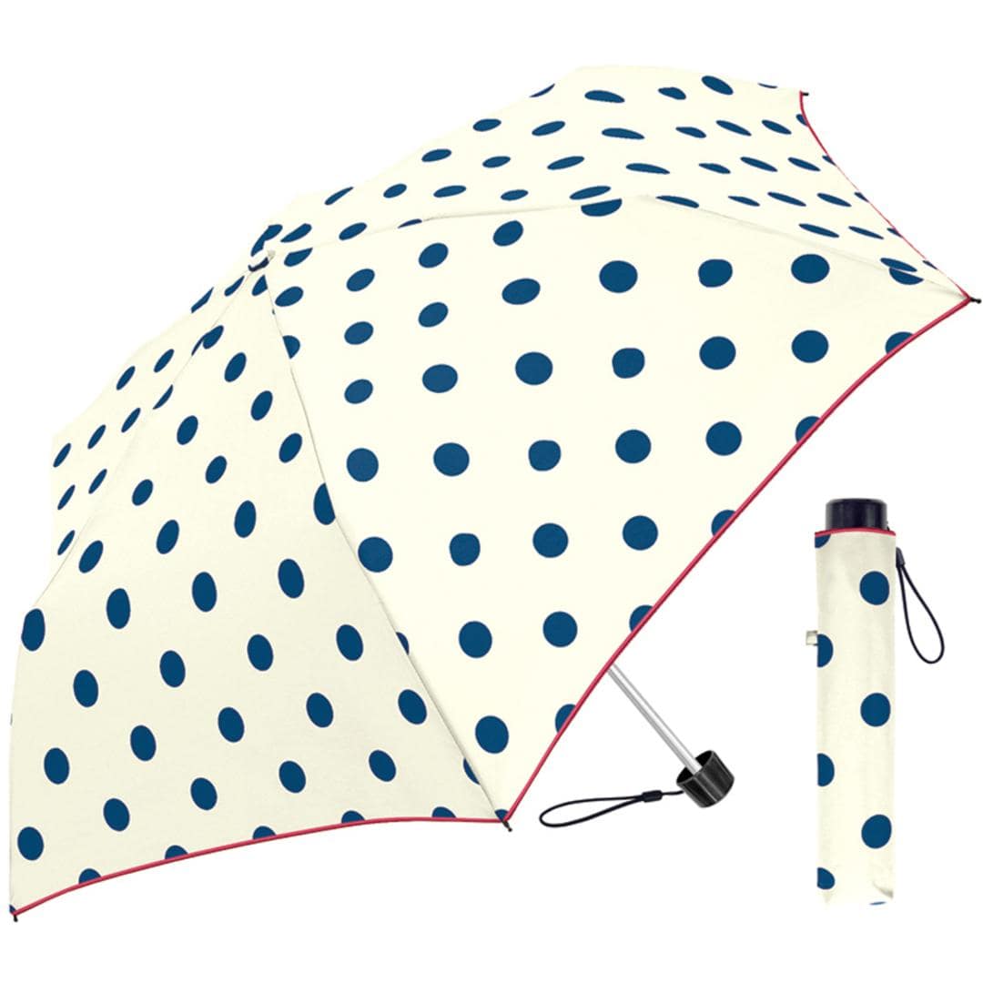 折りたたみ傘 レディース おしゃれ 通販 丈夫 55cm 軽量 耐風 グラスファイバー骨 かわいい 可愛い 6本骨 雨 雨の日 婦人傘 折傘 あめ 梅雨 オリタタミ 折畳み 折畳 折り畳み クラックス Windy Drop シンプルドットWH ・