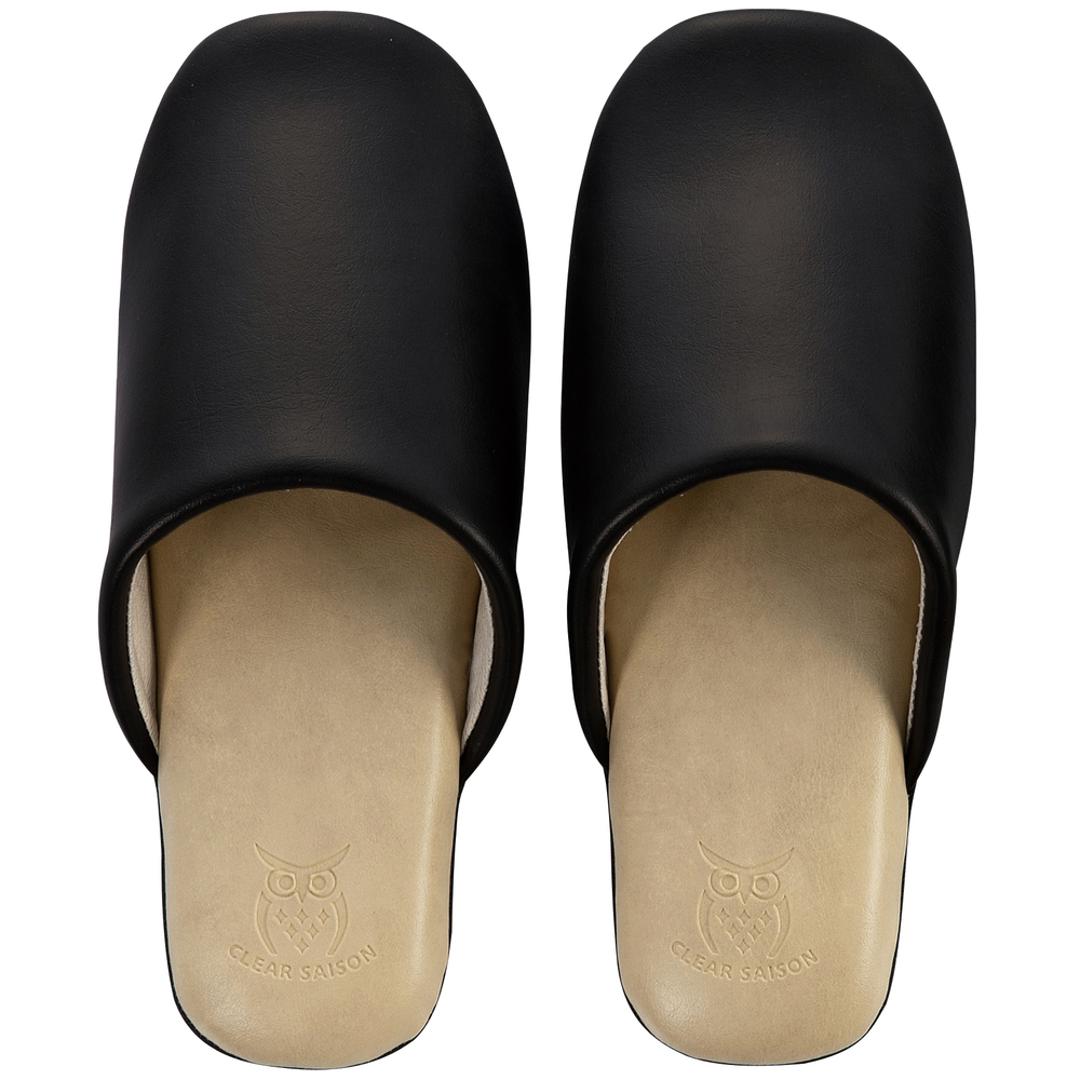 クリアセゾン CLEARSAISON スリッパ 拭ける 通販 アルコール アルコール消毒 S M 合皮 レザー調 フェイクレザー ビニール 清潔 バイカラー シンプル 次亜塩素酸消毒液 24.0cm レッド ブラック グリーン イエロー ブラック 【即日発送】Sサイズ