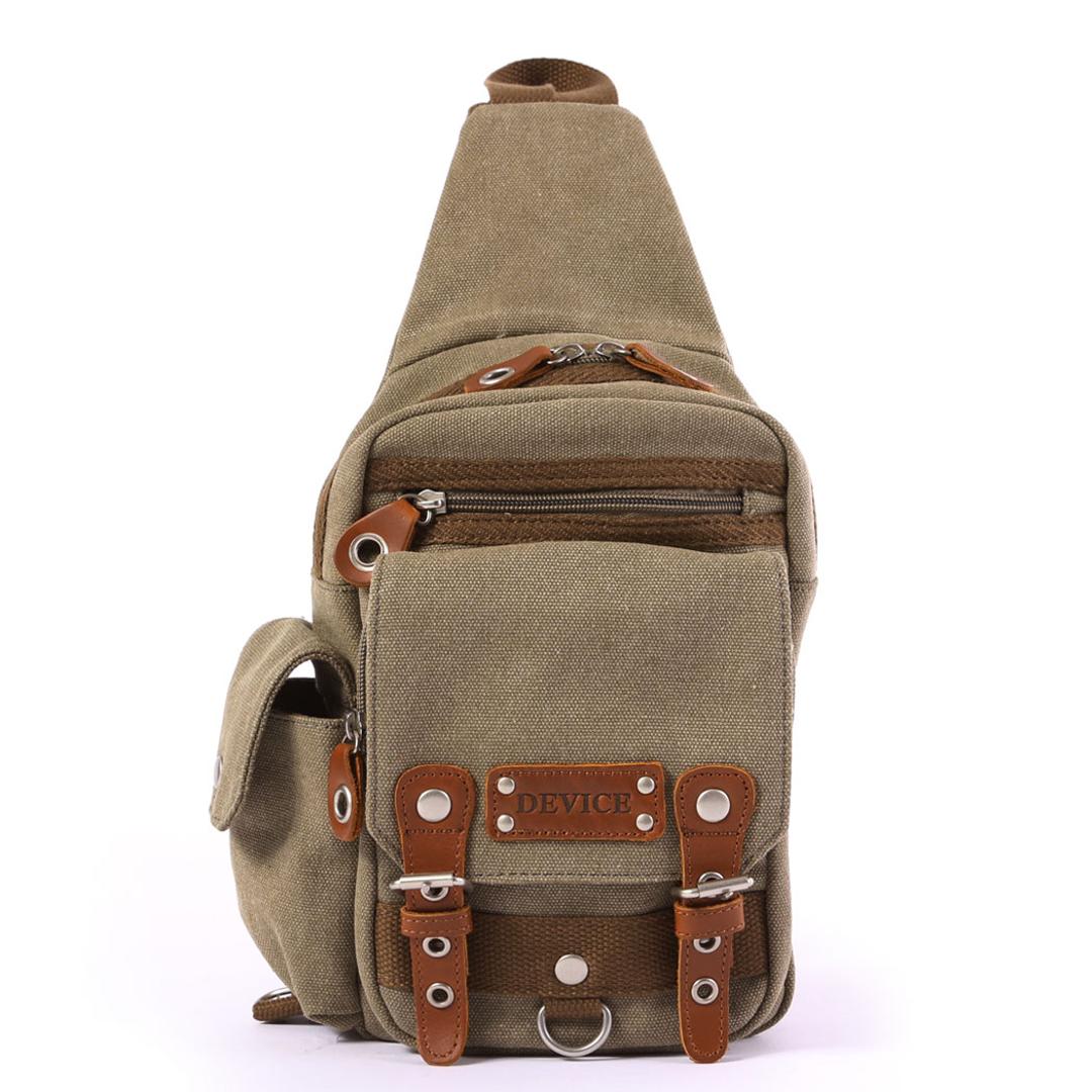 DEVICE デバイス ボディバック 斜め掛け 定番 ワンショルダー ウエストバッグ レディース dbh30028 メンズ ボディバッグ 4.カーキ ・