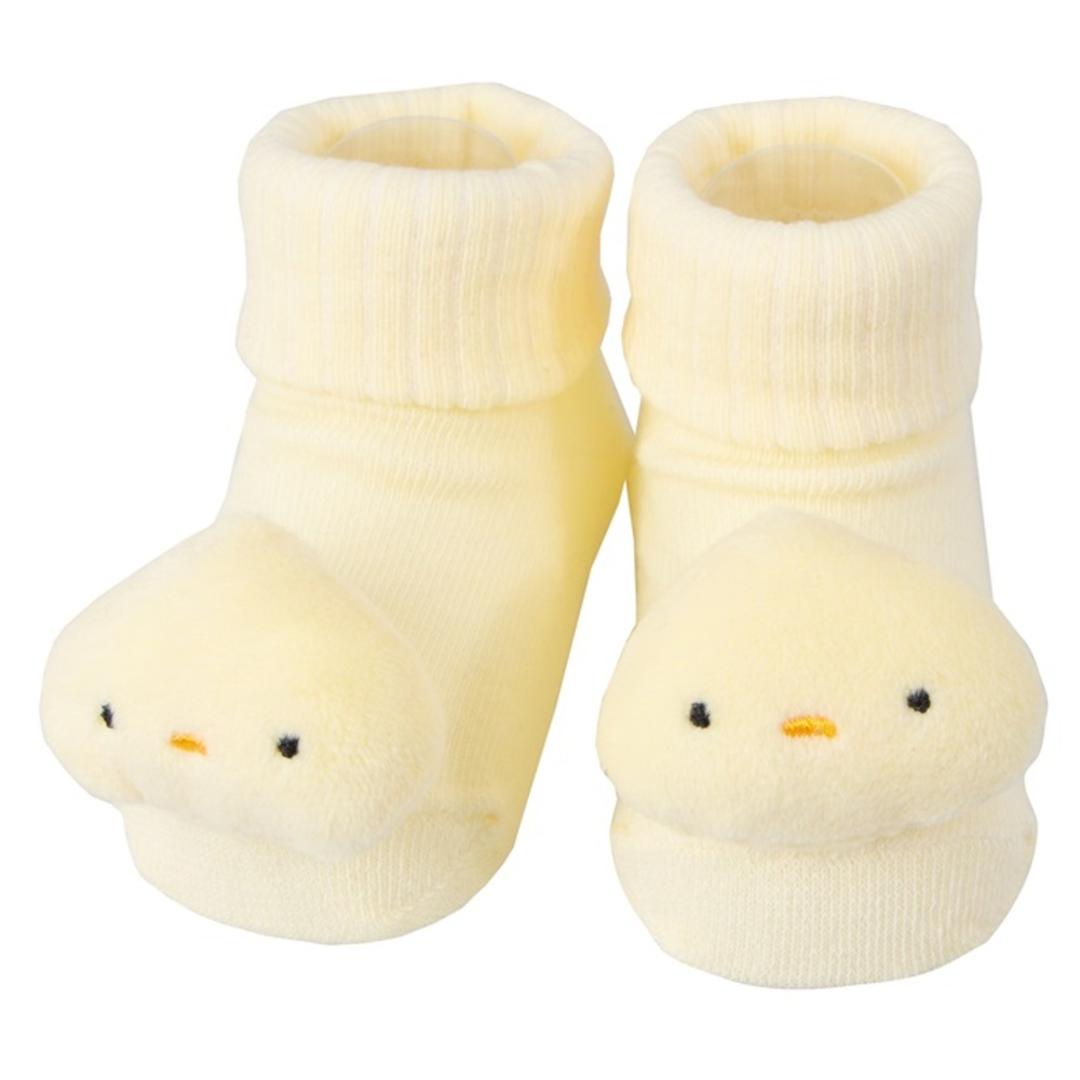 deigo ラトルソックス 通販 日本製 靴下 くつした ソックス ガラガラ 赤ちゃん 新生児 ディーゴ ベビー用品 ベビーグッズ 出産祝い ハーフバースデー お誕生日 オールシーズン ギフト プレゼント 贈り物 楽しい 可愛い かわいい おしゃれ オシャレ チク/イエロー ・