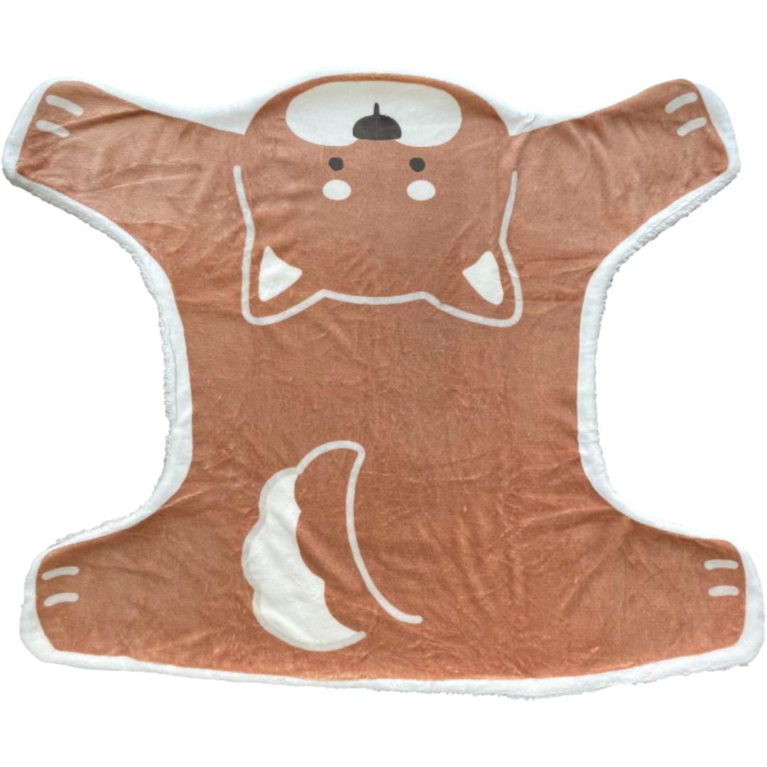 ブランケット ひざ掛け かわいい 通販 犬のかたちブランケット 膝掛け ミニ 毛布 犬 いぬ グッズ 薄手 膝掛 形 型 ひざかけ 可愛い キッズ おしゃれ 犬好き 子ども お昼寝 裏ボア 暖かい ふわふわ もこもこ オフィス 防寒 寒さ対策 柴犬 ・