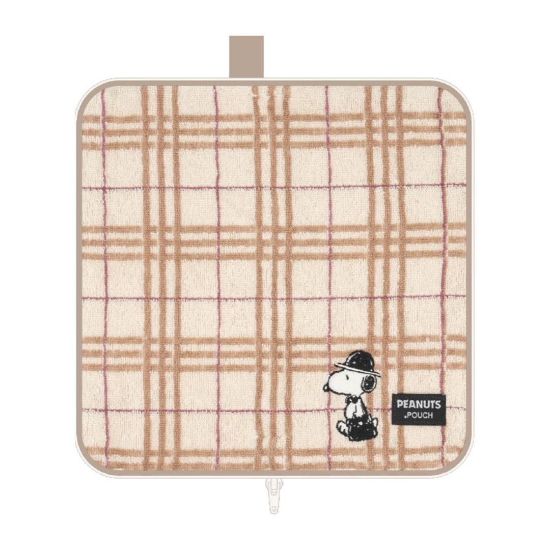 ポーチ 小物入れ 通販 どっとポーチ ベーシック タオルポーチ ミニポーチ タオルハンカチ 大人 かわいい 可愛い 小さい ペットボトルカバー 折りたたみ傘ケース キャラクター グッズ ミッフィー スヌーピー ミニタオル 母の日 プレゼント ギフト プチギフト スヌーピーチェックBD ・