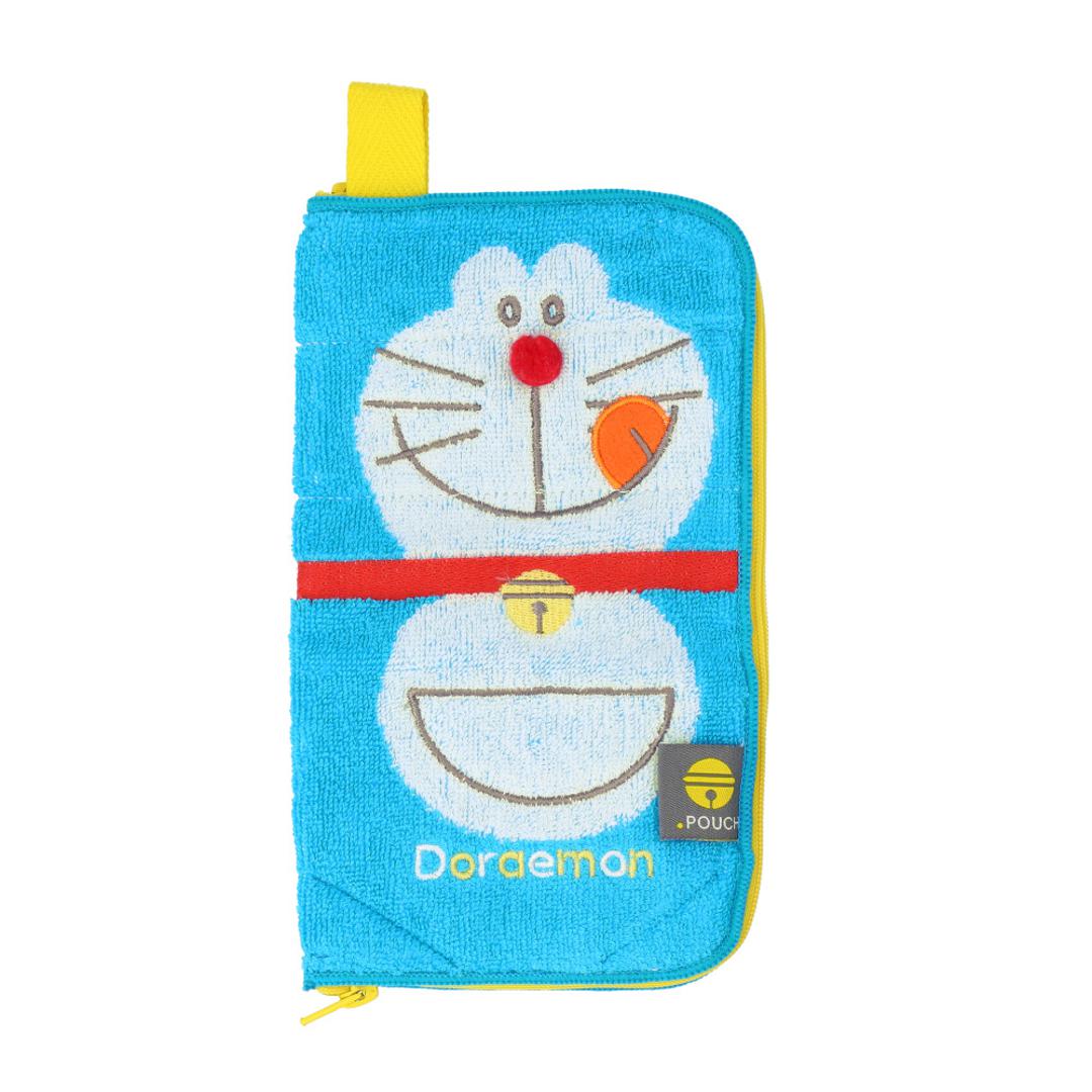 ポーチ 小物入れ 通販 どっとポーチ イニシャル タオルポーチ ミニポーチ タオルハンカチ 大人 かわいい 可愛い 小さい ペットボトルカバー 折りたたみ傘ケース キャラクター グッズ スヌーピー リサとガスパール ミッフィー 母の日 プレゼント ギフト プチギフト ドラえもん/フェイスドラえもんB ・