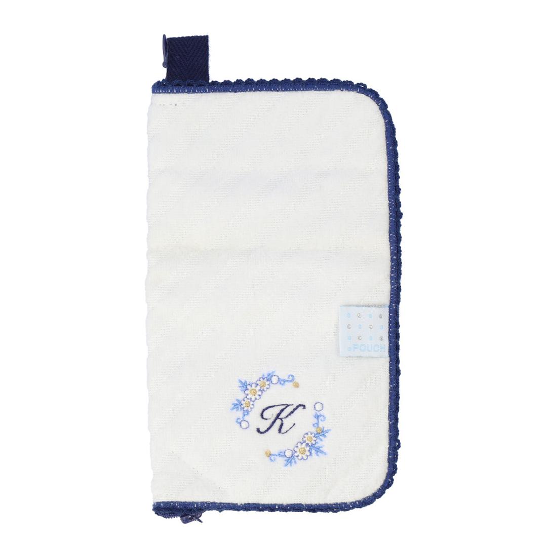 ポーチ 小物入れ 通販 どっとポーチ イニシャル タオルポーチ ミニポーチ タオルハンカチ 大人 かわいい 可愛い 小さい ペットボトルカバー 折りたたみ傘ケース キャラクター グッズ スヌーピー リサとガスパール ミッフィー 母の日 プレゼント ギフト プチギフト イニシャル/K ・
