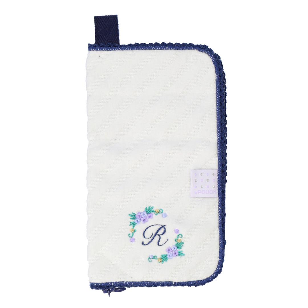 ポーチ 小物入れ 通販 どっとポーチ イニシャル タオルポーチ ミニポーチ タオルハンカチ 大人 かわいい 可愛い 小さい ペットボトルカバー 折りたたみ傘ケース キャラクター グッズ スヌーピー リサとガスパール ミッフィー 母の日 プレゼント ギフト プチギフト イニシャル/R ・