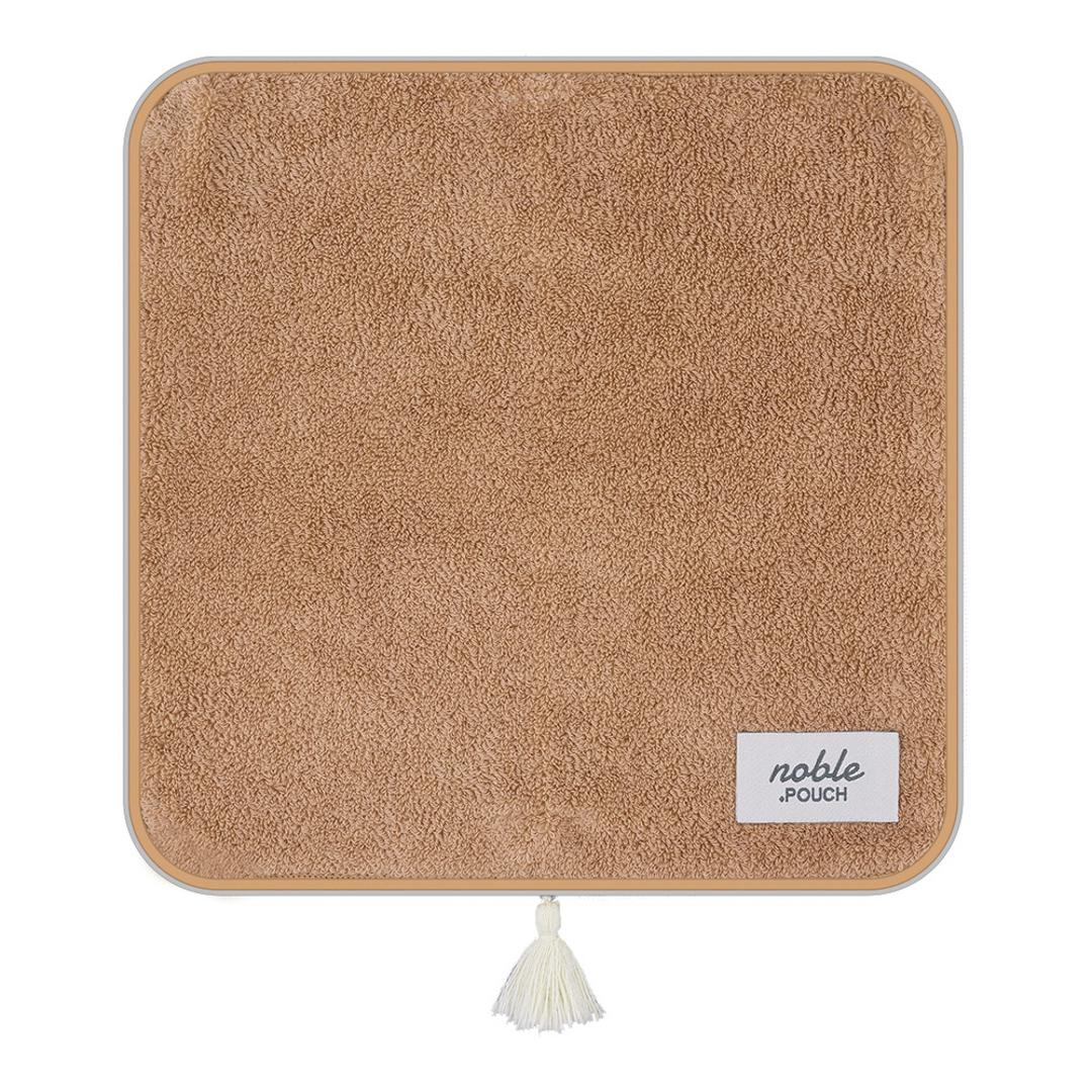 ポーチ 小物入れ 通販 どっとポーチ noble ドットポーチ タオルポーチ ミニポーチ タオルハンカチ ペットボトルカバー ミニタオル 折りたたみ傘ケース ハンカチ 大人 かわいい 可愛い 小さい 母の日 ギフト プチギ オーガニックコットンブラウンBC ・