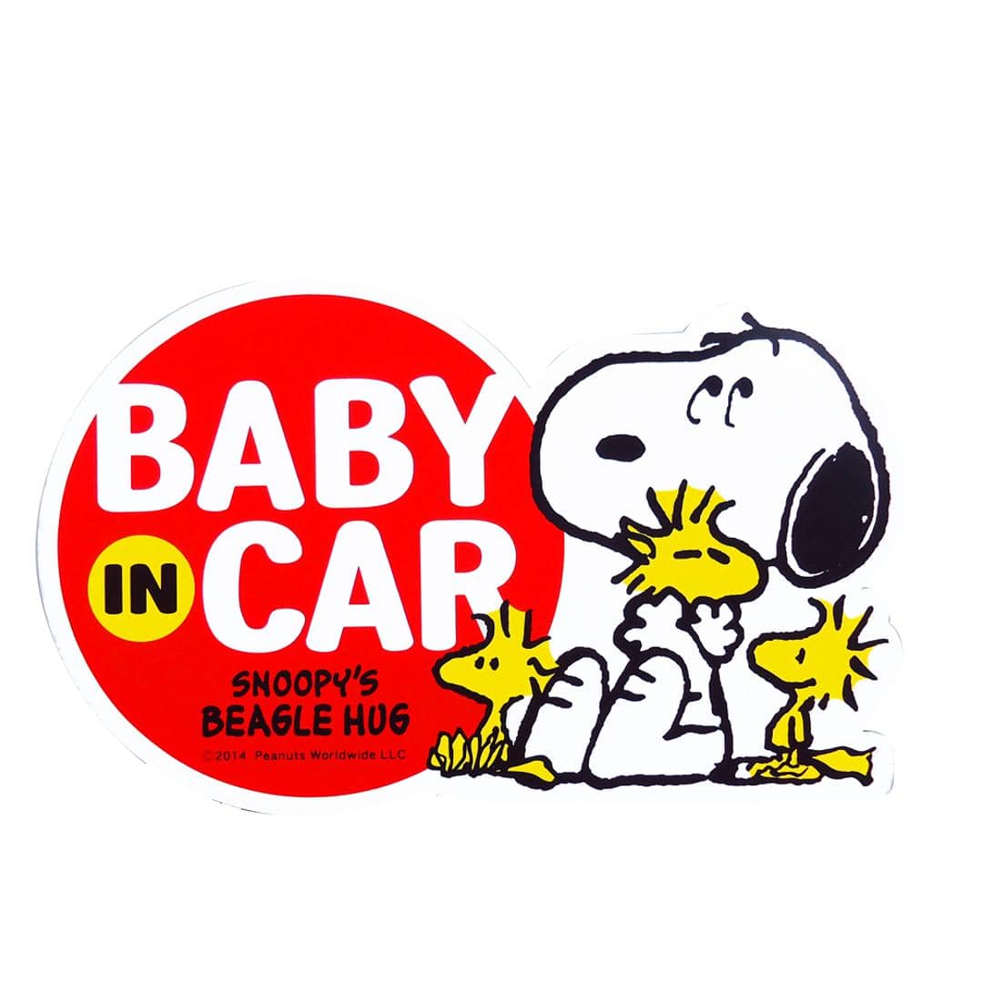 ドライブレコーダー ドッグサイン ステッカー 後方 磁石 通販 マグネットサイン ドラレコ マグネット おしゃれ かわいい スヌーピー SNOOPY リラックマ 録画中 サイン REC 煽り運転防止 あおり運転防止 キャラクター 車 ステッカー 危険運転対策 セキュリティー 防犯 SN83スヌーピーHUG ・