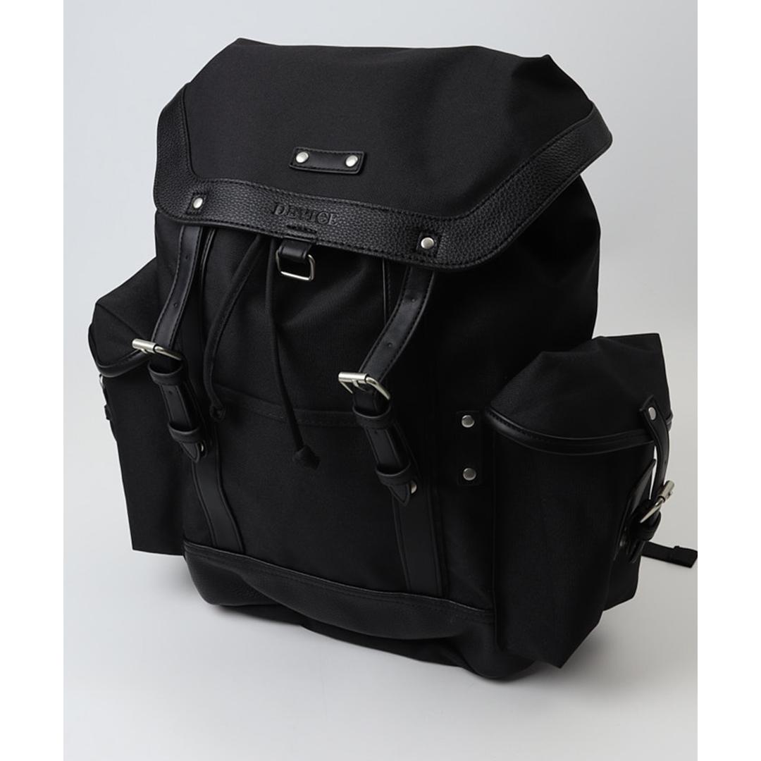 DEVICE リュック デバイス DRN25089 通販 リュックサック バックパック デイパック メンズ A4 撥水 通学 通勤 旅行 アウトドア 背面ファスナー 直結 PC収納 男子 高校生 大容量 シンプル 大人 男性 自転車 バイク メンズバッグ ブラック ・