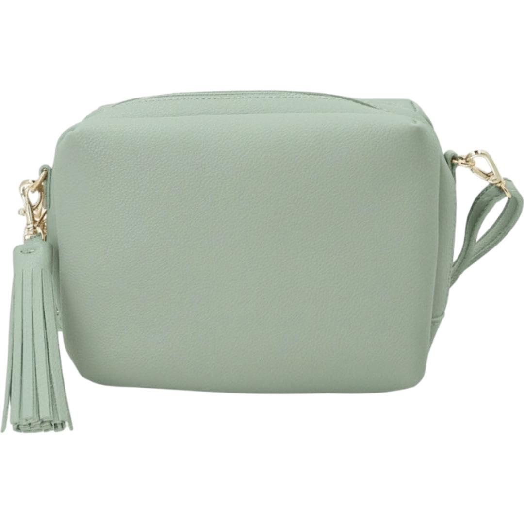 ショルダーバッグ レディース 小さめ 通販 斜めがけバッグ 斜め掛け 斜めがけ スクエアショルダーバッグ 肩掛け バッグ ボックス型 フリンジ 軽量 軽い 通勤 大人 上品 モノピア ギフト シンプル かわいい おしゃれ MINTGREEN ・