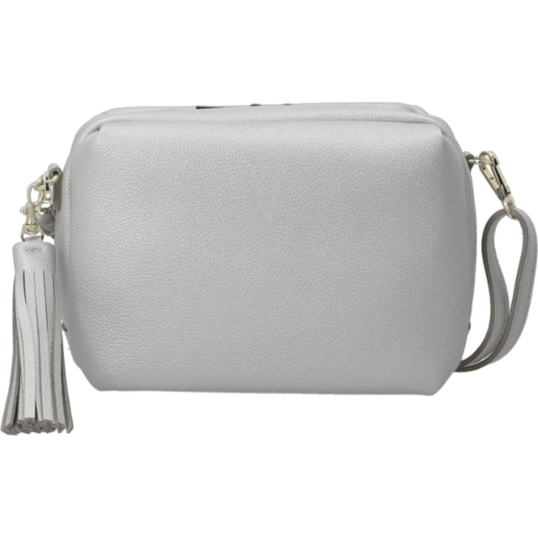 ショルダーバッグ レディース 小さめ 通販 斜めがけバッグ 斜め掛け 斜めがけ スクエアショルダーバッグ 肩掛け バッグ ボックス型 フリンジ 軽量 軽い 通勤 大人 上品 モノピア ギフト シンプル かわいい おしゃれ SILVER ・