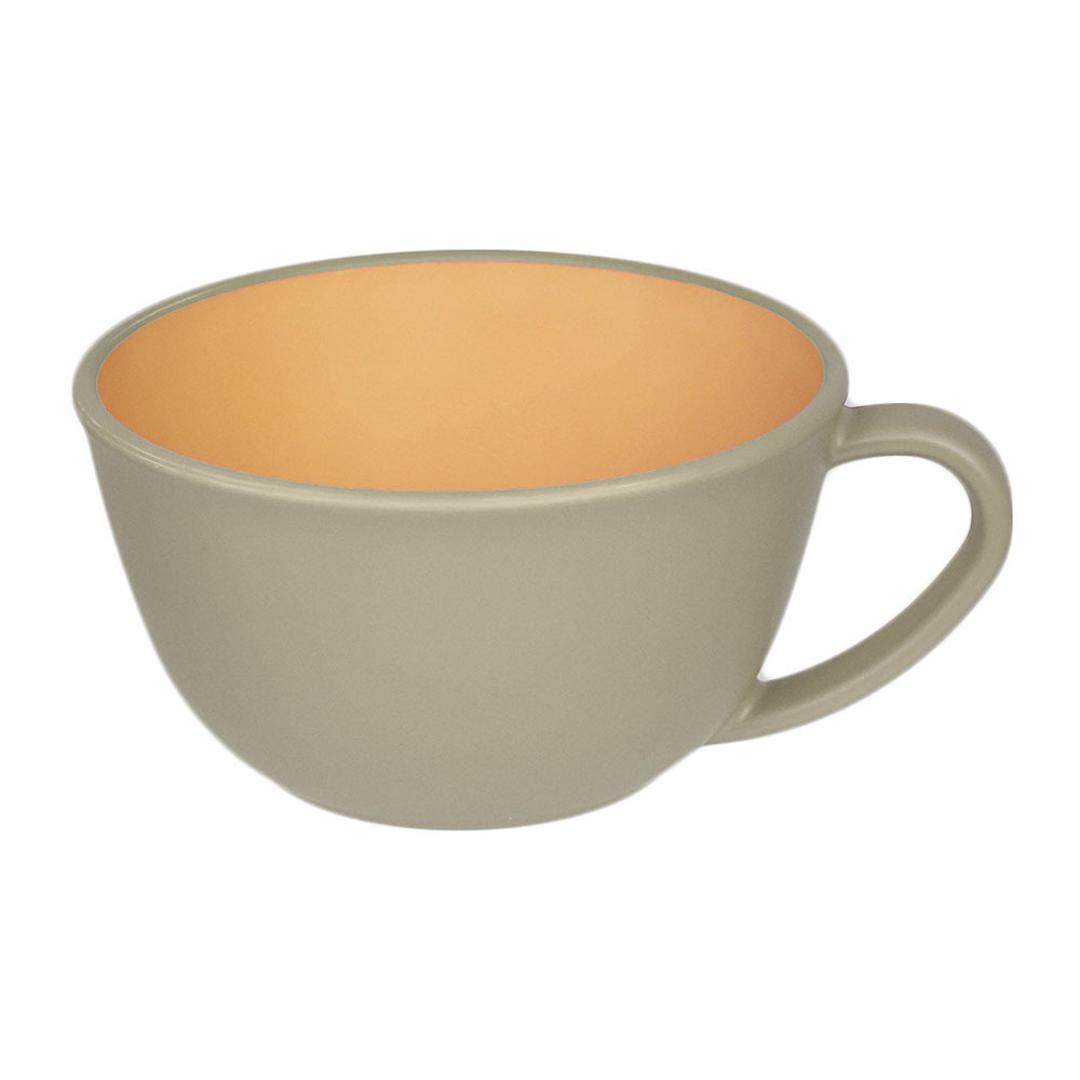 スープカップ おしゃれ 通販 スープボウル 取っ手 大きめ 420ml カップ ボウル 食洗機対応 電子レンジ対応 レンジ 日本製 抗菌 おしゃれ シンプル ナチュラル 割れない 軽量 軽い 食器 アウトドア earthcolor アースカラー earth color キッチン用品 グレー ・