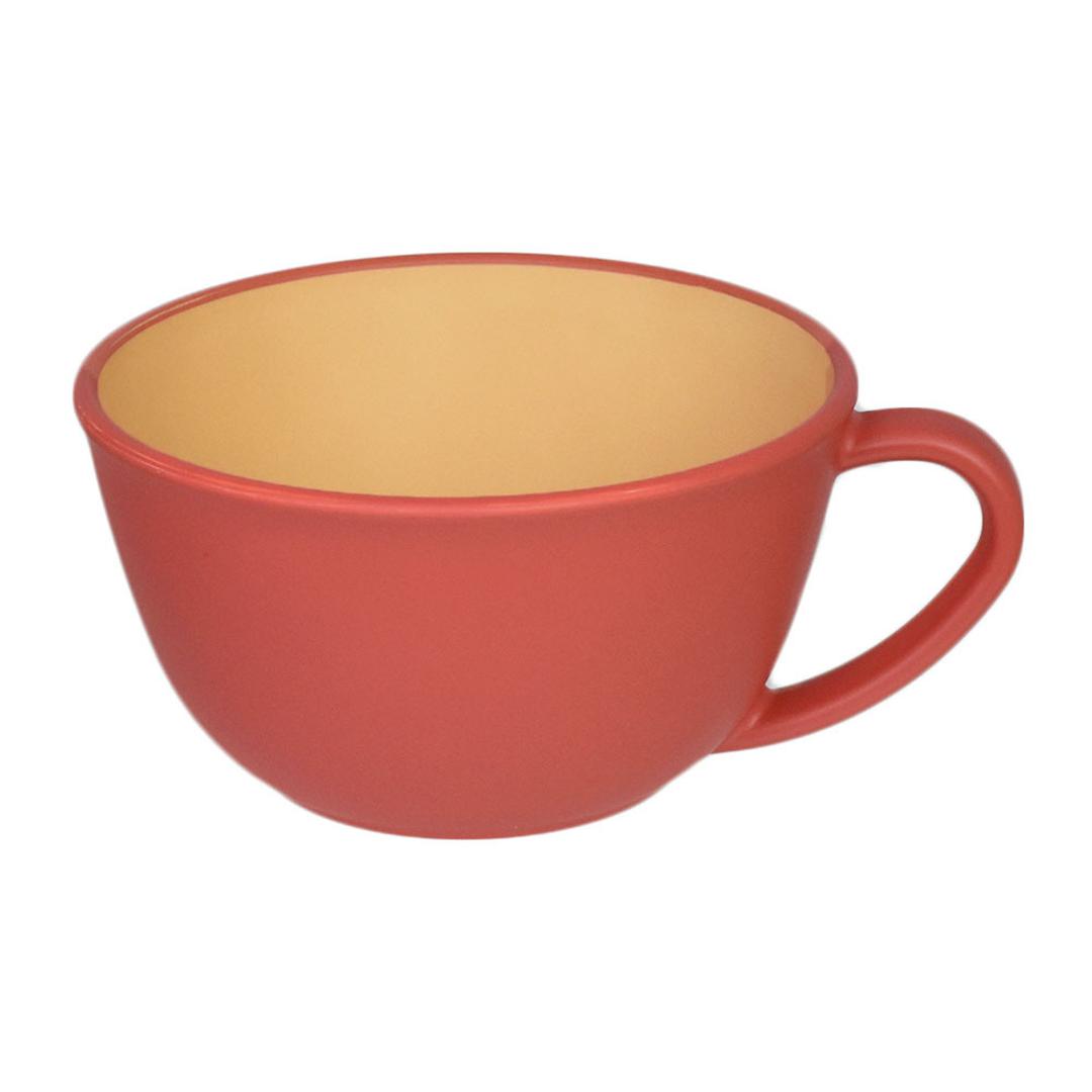 スープカップ おしゃれ 通販 スープボウル 取っ手 大きめ 420ml カップ ボウル 食洗機対応 電子レンジ対応 レンジ 日本製 抗菌 おしゃれ シンプル ナチュラル 割れない 軽量 軽い 食器 アウトドア earthcolor アースカラー earth color キッチン用品 レッド ・