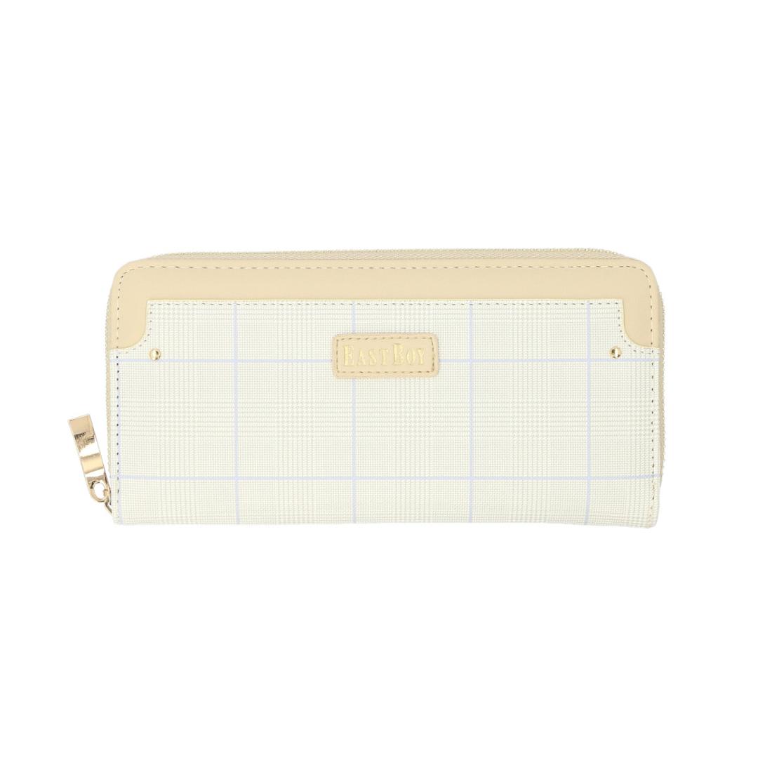 イーストボーイ 財布 EASTBOY 通販 長財布 さいふ サイフ お財布 レディース 女の子 女性 通学 通勤 ラウンドファスナー ブランド 軽量 軽い 合皮 きれいめ おしゃれ かわいい 高校生 中学生 小銭入れあり 大容量 大人可愛い レディース財布 ハーフフレームBE ・