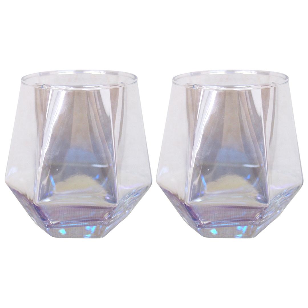 ガラス タンブラーセット 通販 ガラスタンブラー 2個セット グラス セット コップ タンブラーグラス ペア 来客用 おしゃれ ヘキサゴン ギフト プレゼント 新生活 引っ越し 結婚祝い theater EF-THE003 洋食器 キッチン用品 台所用品 オーロラ ・