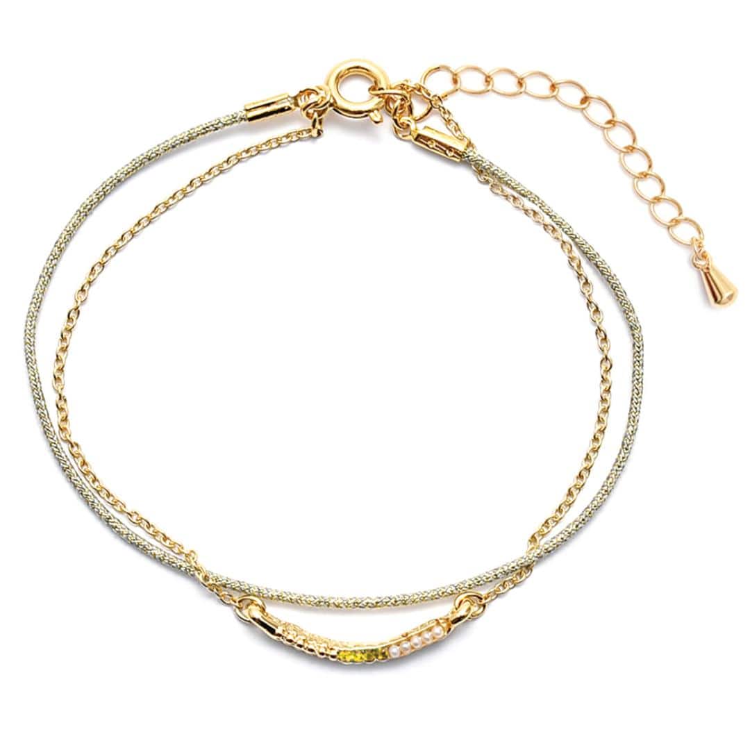 静電気除去ブレスレット レディース 楽天 ノーブランド NO BRAND 静電気防止 ブレスレット 静電気除去グッズ 静電気抑止 除電 おしゃれ かわいい 上品 きれいめ 天然石 ジュエリーブレスレット Wジュエリービーズ ジュエリー アクセサリー ジュエリー2/ゴールド ・