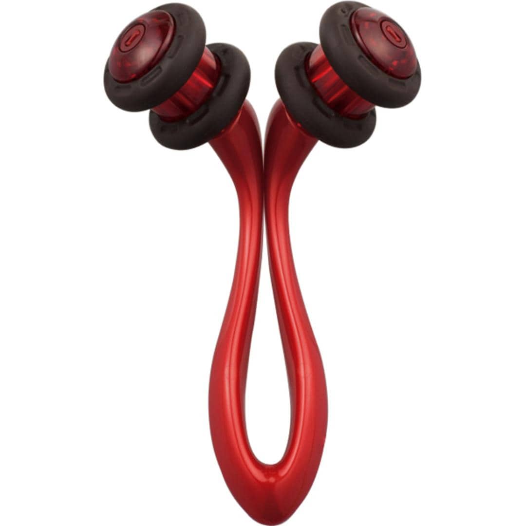 マッサージ ローラー 通販 リフトレージュ フェイスローラー フェイスマッサージ 太もも 足 顔 ウエスト 美顔ローラー ハンディマッサージャー お風呂 バスタイム エイジングケア 赤外線 美容 ボティローラー 遠赤外線 ホームエステ ベス工業 レッド ・