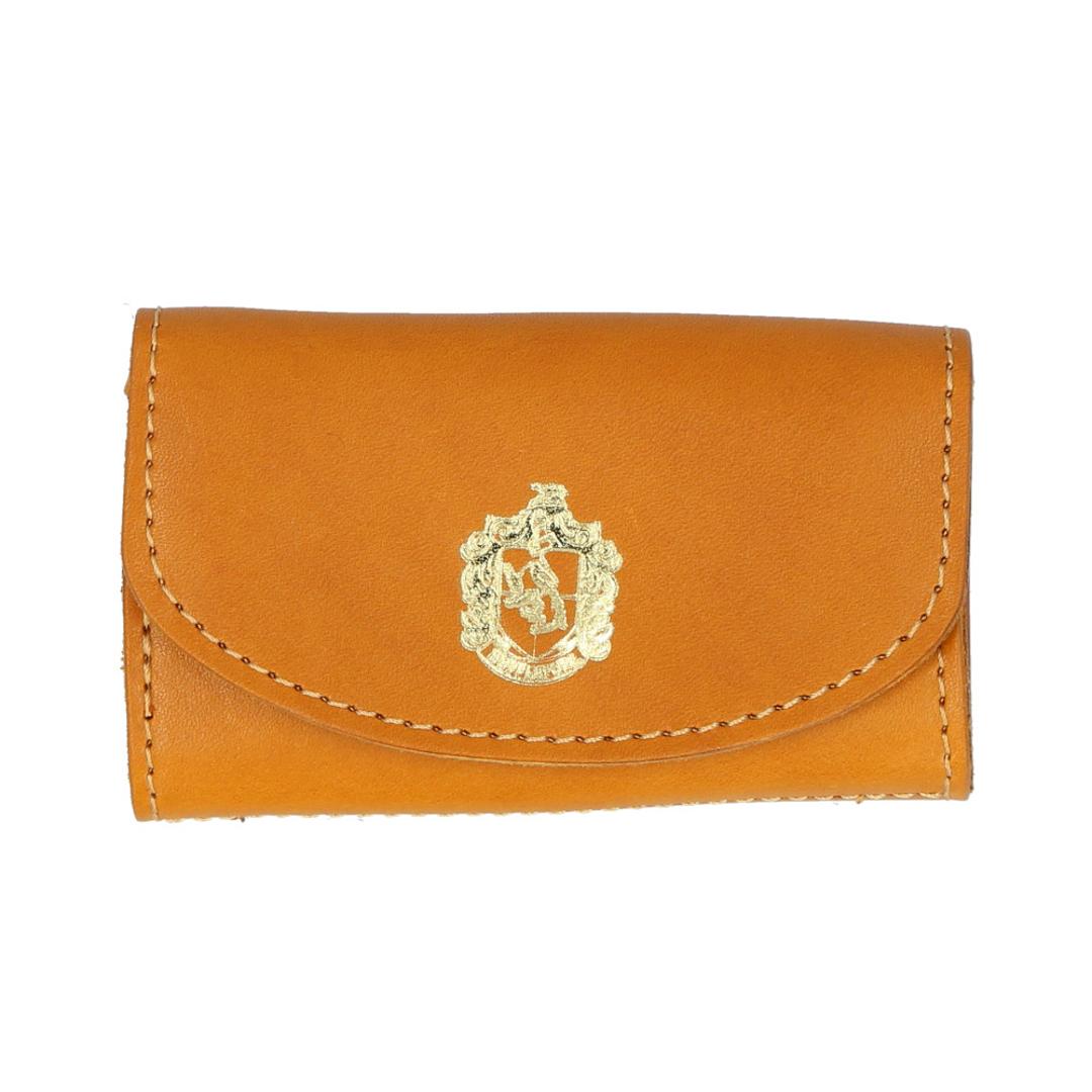 ハリーポッター グッズ キーケース F238220 通販 日本製 栃木レザー キーホルダー コインケース キーコインケース 小銭入れ 一体型 本革 カード入れ付き レディース おしゃれ かわいい 革 HarryPotter Flapper フラッパー マスタード(ハッフルパフ) ・