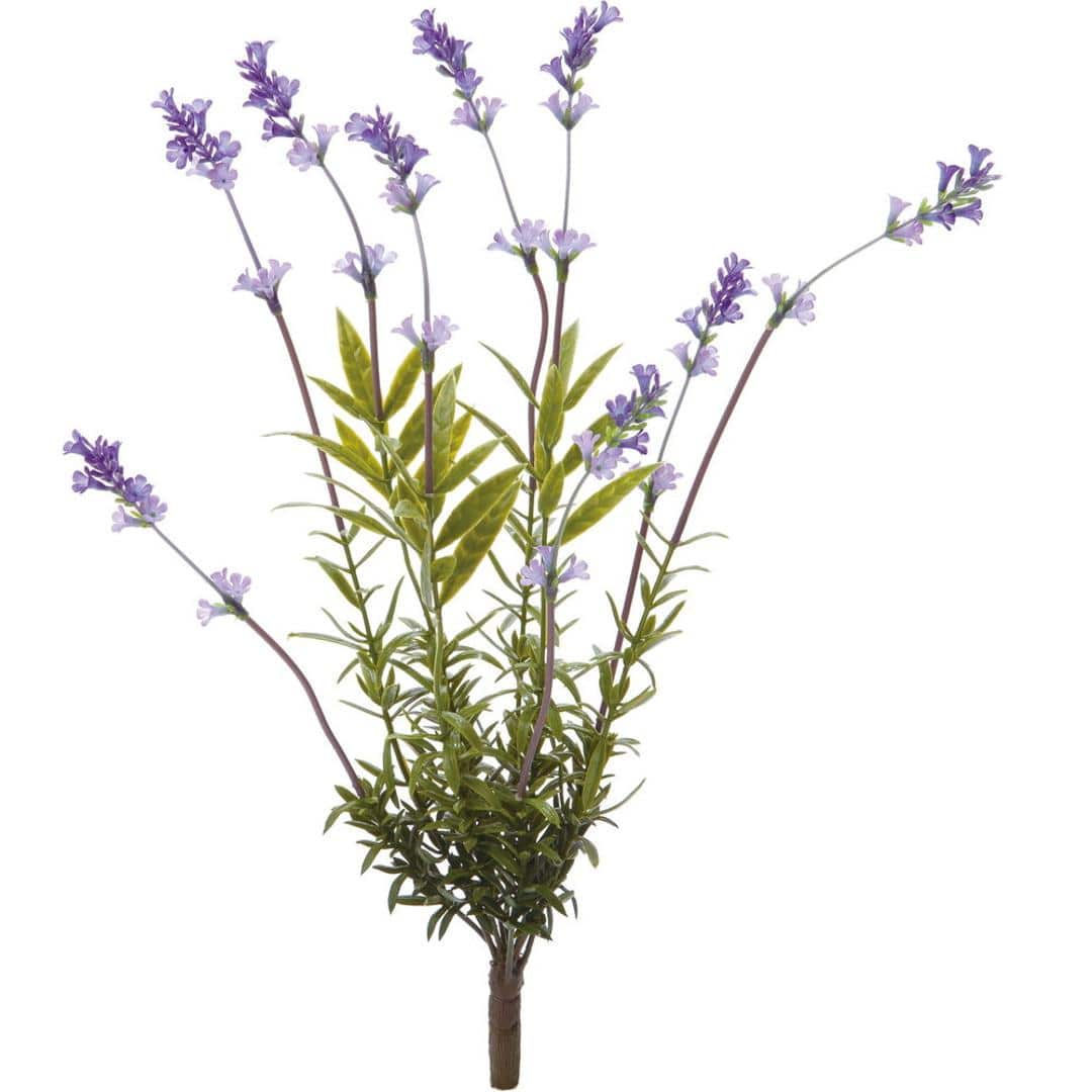 造花 花 ラベンダー 通販 アーティフィシャルフラワー アーティフィシャルグリーン アートフラワー フェイクフラワー フェイクグリーン 花材 単品 インテリア 観葉植物 ブッシュ 人工観葉植物 FB-2437 ラベンダーブッシュS ポピー YDM パープル ・