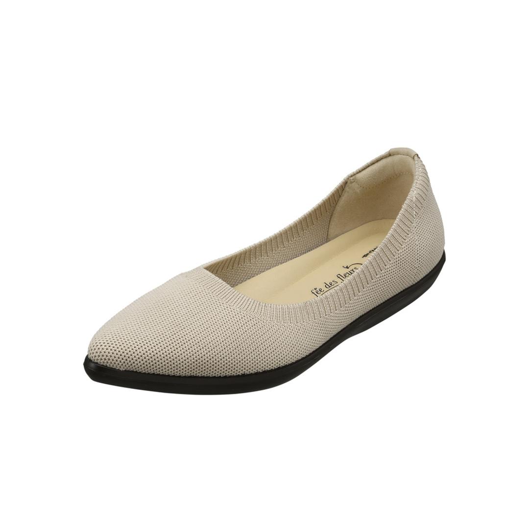 パンジー パンプス レディース 通販 ニットパンプス シューズ 靴 くつ ニット素材 女性 婦人 軽量 軽い オフィスシューズ 履きやすい 歩きやすい おしゃれ 通勤 オフィス ビジネス 婦人靴 快適 おでかけ お出かけ 母の日 贈り物 ギフト ベージュ 23.5cm