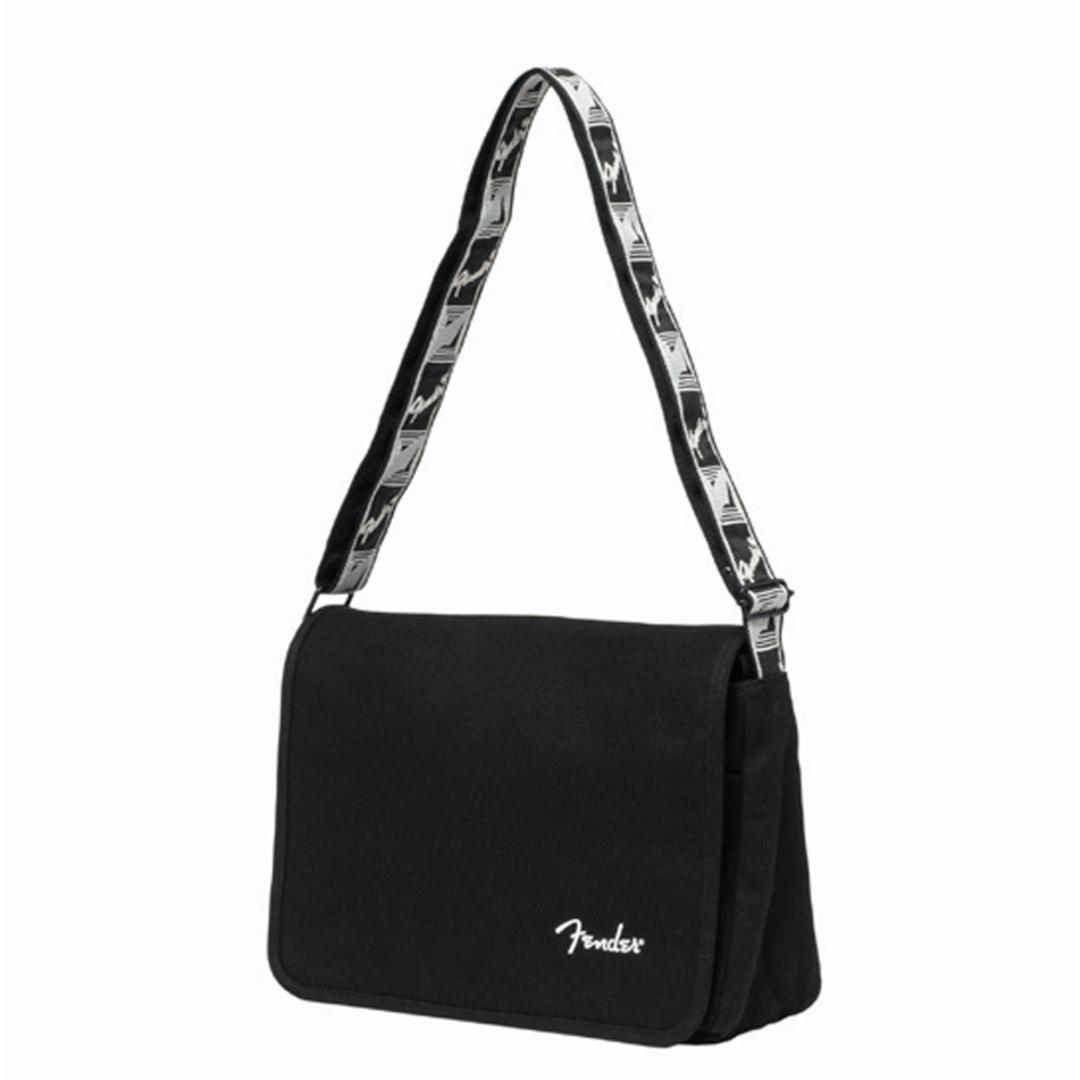 fender フェンダー バッグ 950-6004 通販 ショルダーバッグ ボディバッグ 斜めがけバッグ ショルダーバック メッセンジャーバッグ フラップ 布 コットン 帆布 小さめ B5 ブランド 通学 通勤 旅行 かっこいい 大人 メンズバッグ GRAY ・