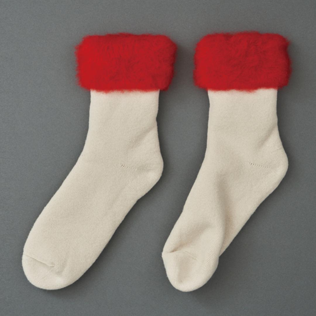 靴下 あったか レディース 通販 メンズ あったか靴下 ソックス もこもこソックス ルームソックス FLUFFY SOCKS フラッフィーソックス あったかソックス もこもこ 冬 秋冬 ふかふか クルーソックス レッグウエア レッグウェア FF07 ファッション小物 SIMPLE/Lライトベージュ S-M(約22.5-25cm)