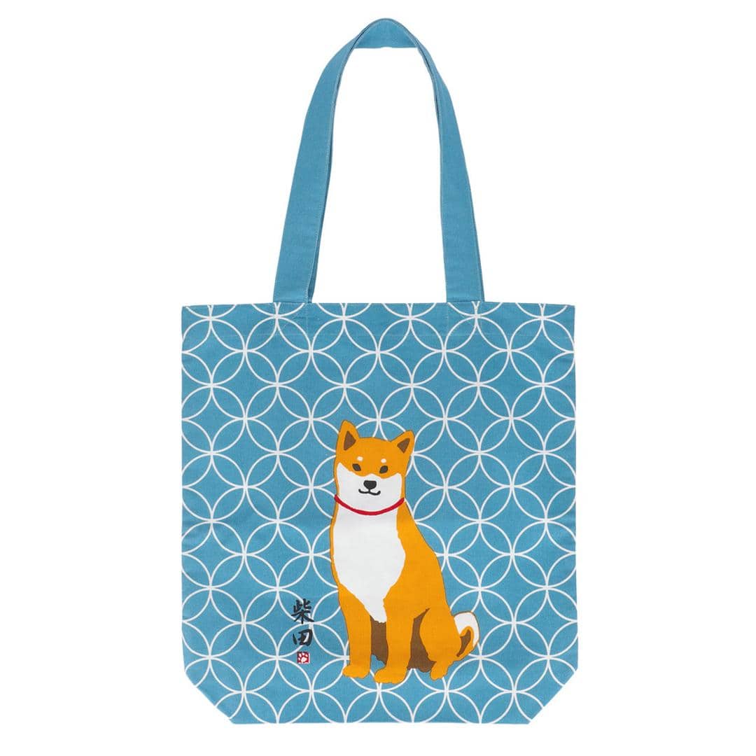 フレンズヒル トートバッグ A4 しばたさん 楽天 レディース トート FRIENDSHILL 柴犬 トートバック アニマル 犬 いぬ キャラクター マチあり コットン 綿 ポケット付き 軽い 軽量 サブバッグ 薄手 柔らか たて 縦長 ギフト しっぽうしばたブルー ・