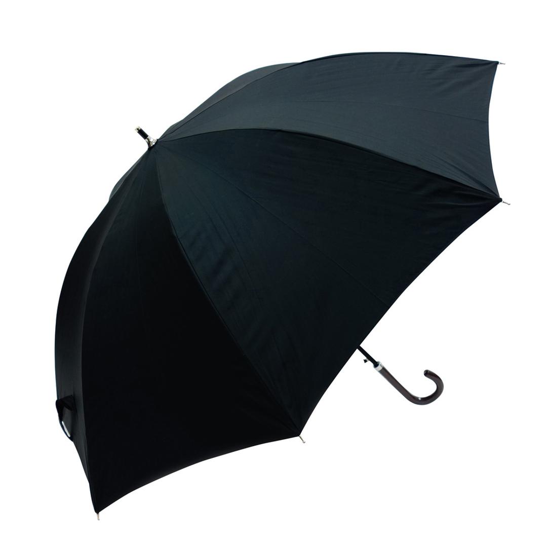 長傘 60cm 男女兼用 通販 雨傘 傘 かさ カサ アンブレラ レディ-ス傘 メンズ傘 撥水 グラスファイバー骨 丈夫 撥水加工 耐久性 耐摩耗性 水をはじきやすい レディ-ス メンズ 女性 男性 女性用 男性用 通勤 通学 ブラック ・