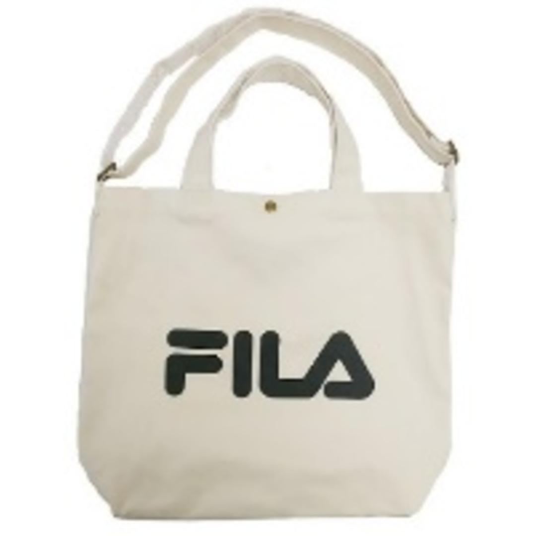 FILA バッグ 通販 フィラ トートバッグ ショルダーバッグ 2way トート トートバック キャンバス 帆布 通学 通勤 斜めがけバッグ 大きめ A4 シンプル おしゃれ 斜めがけ 肩掛け 大人 かわいい ブランド レディースバッグ ノットアイボリー ・