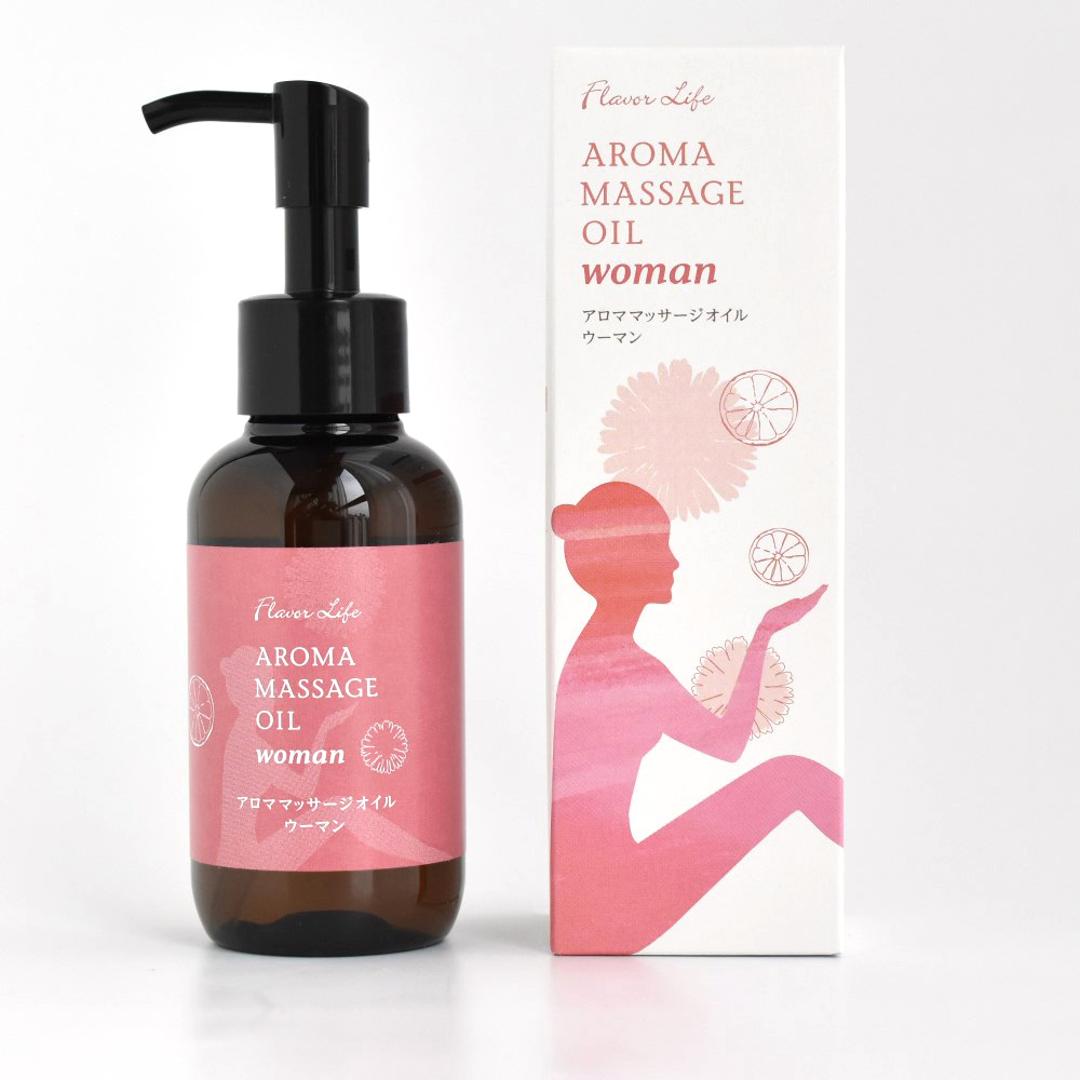 マッサージオイル エッセンシャルオイル 通販 100mL アロマ マッサージ オイル アロマテラピー 精油 キャリアオイル ライスオイル ホホバオイル フレーバーライフ Flavor Life ヒーリング ウーマン ウォーム シェイプ ウーマン ・