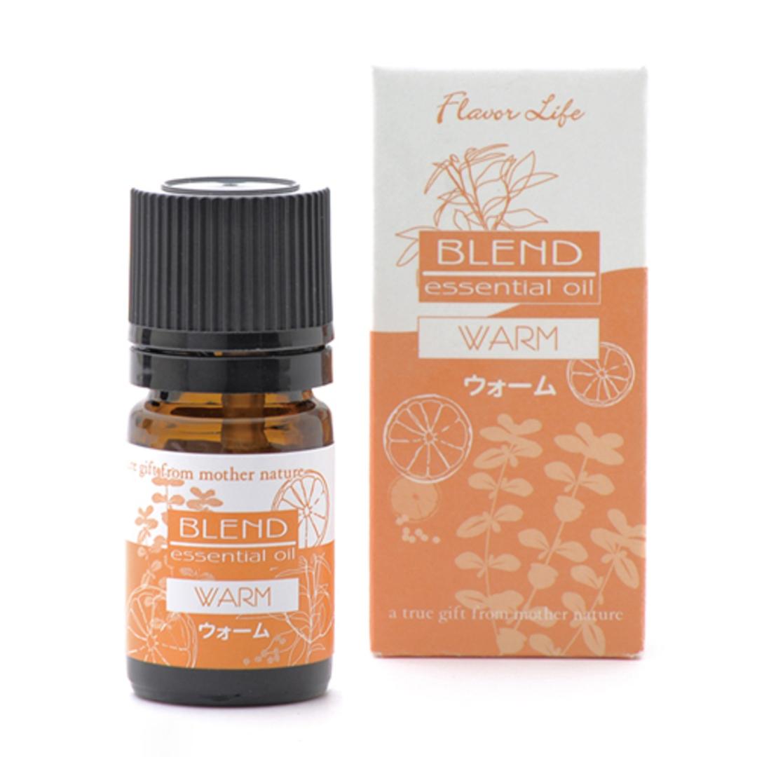 エッセンシャルオイル アロマテラピー 通販 アロマ 香り 天然精油 リラックス 芳香剤 オイル ブレンド 5mL フレーバーライフ Flavor Life リビング 寝室 玄関 ギフト 贈り物 ウォーム ・