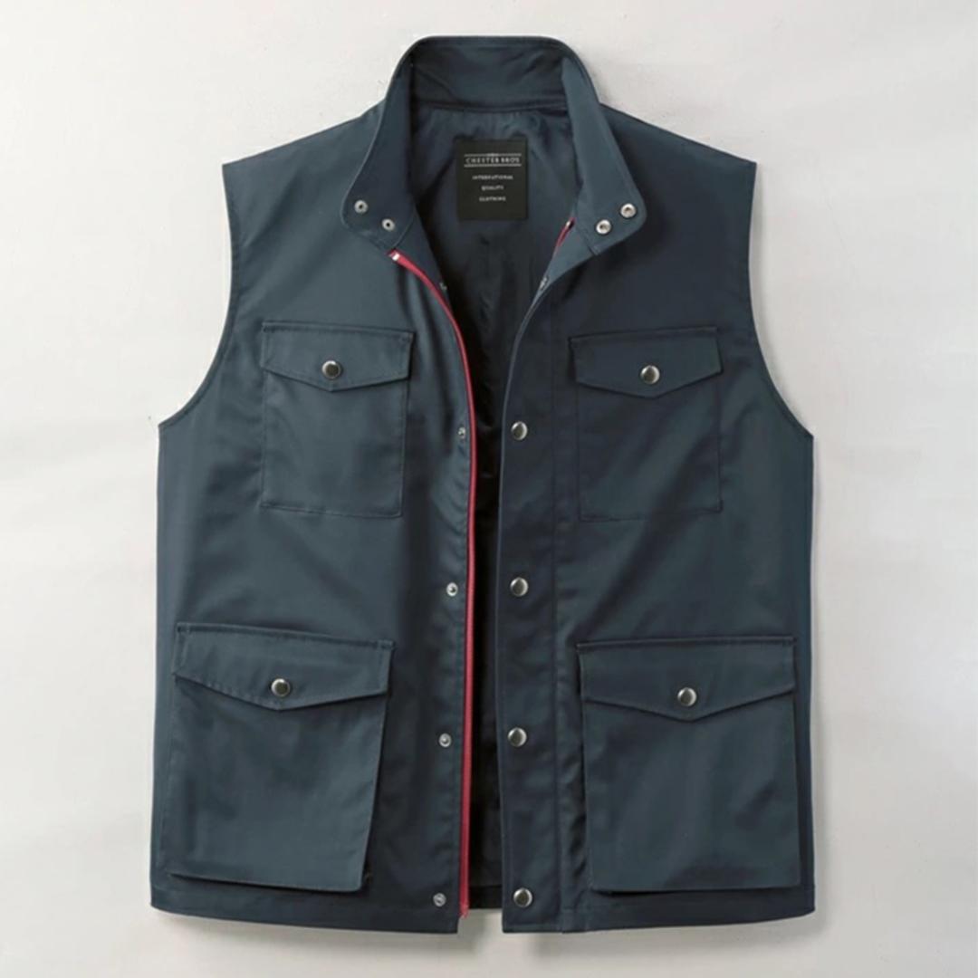 ポケット たくさん ベスト メンズ 通販 10ポケット 多機能アクティブベスト チョッキ 撥水 カジュアル アウター アウトドア ポケットが多い 男性 大人 紳士 前開き アクティブベスト トップス アクティブウェア メンズファッション navy Sサイズ
