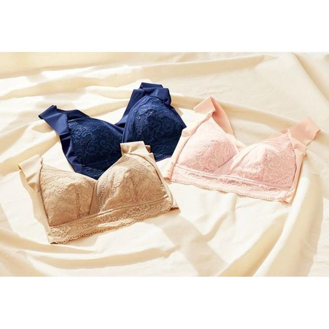 ブラ 3色組 レディ-ス 通販 ブラジャー 下着 肌着 ランジェリー レース かわいい ストレスフリー 伸縮性 ストレッチ 上品 女性 セット インナー アンダーウェア 春 夏 プレゼント ギフト 贈り物 おしゃれ オシャレ 3P Mサイズ