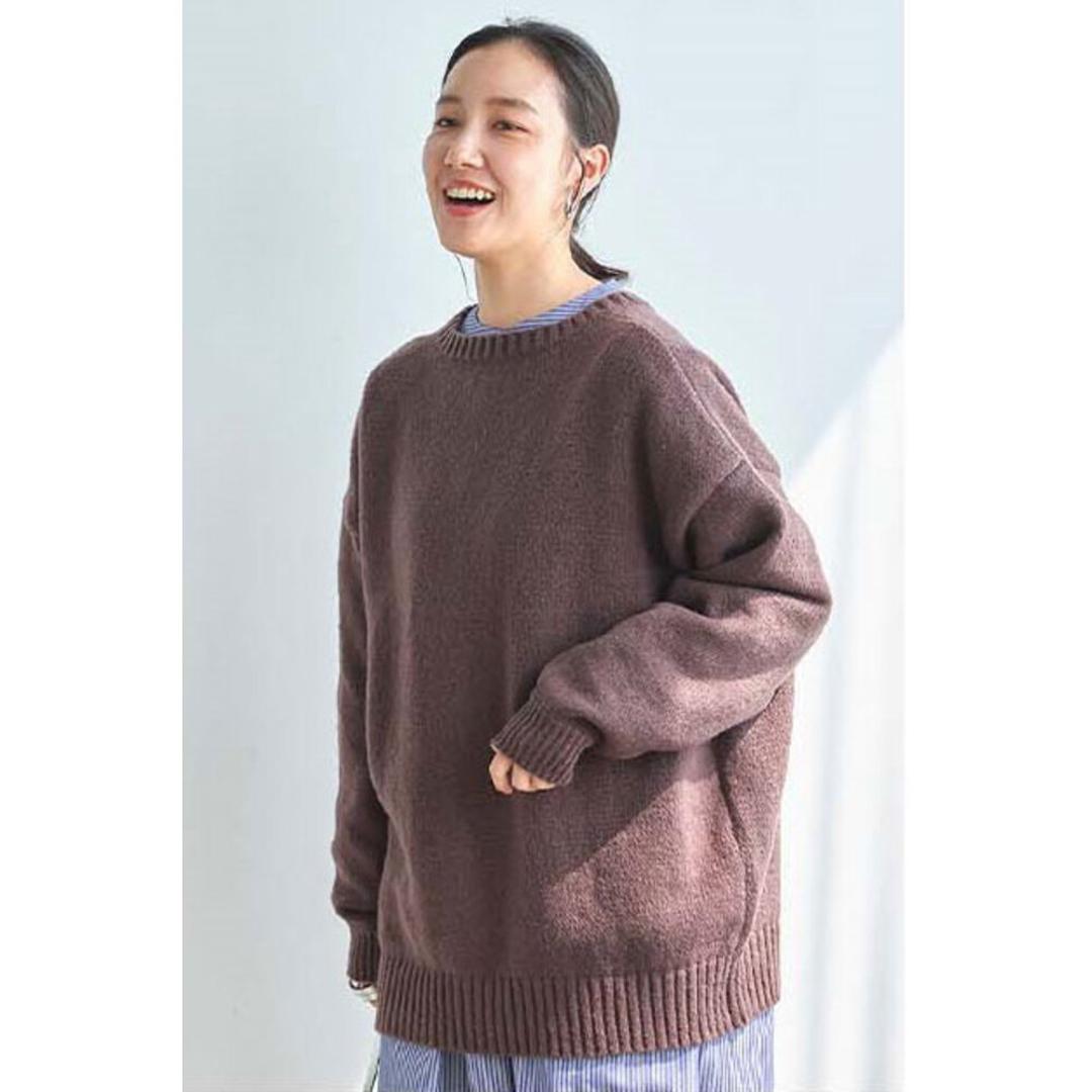 カーディガン レディース 秋冬 丸首 通販 ニットカーディガン カーデガン ニット トップス 長袖 セーター 2WAYふんわり編みカーディガン&クルーニット おしゃれ シンプル 大人 かわいい カジュアル ナチュラル 女性 婦人 レディースファッション モカ M-Lサイズ