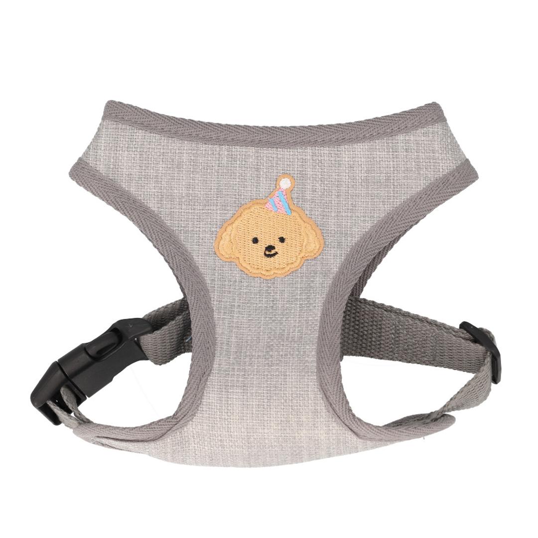 小型 犬 ハーネス リード セット 通販 ハーネスリード ハーネスリードセット ハーネス&リード 胴輪 首輪 リードセット かわいい おしゃれ 抜けない 犬用 簡単装着 ペット 小型犬 いぬ イヌ お散歩 散歩 お出かけ おでかけ ペット用 可愛い グレー XS