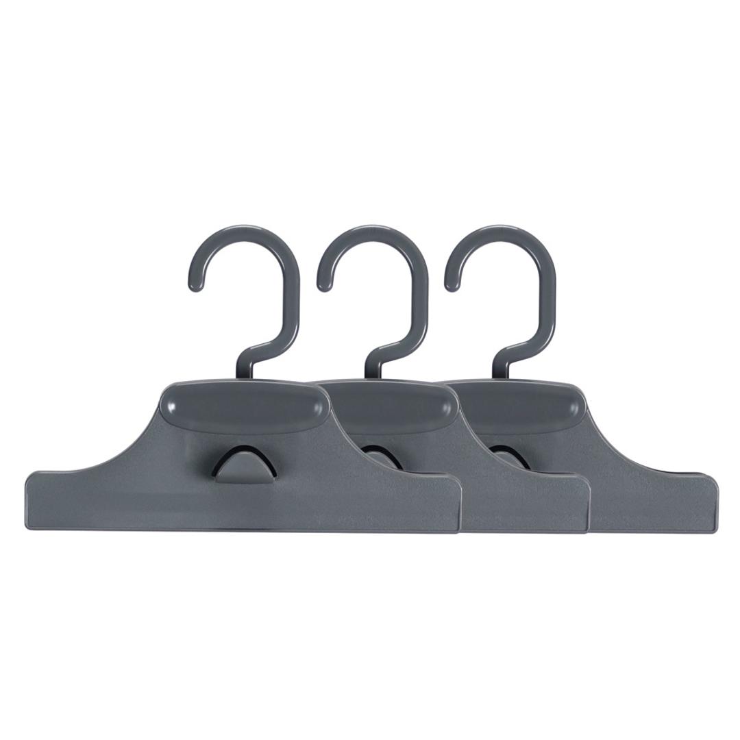 スカートハンガー 連結 通販 スカート ハンガー クリップハンガー ズボンハンガー ボトムハンガー スラックスハンガー パンツハンガー クリップ パンツ ズボン クローゼット 省スペース 収納 洗濯 収納用品 すべらない 引っ越し おしゃれ ロックグレー ・
