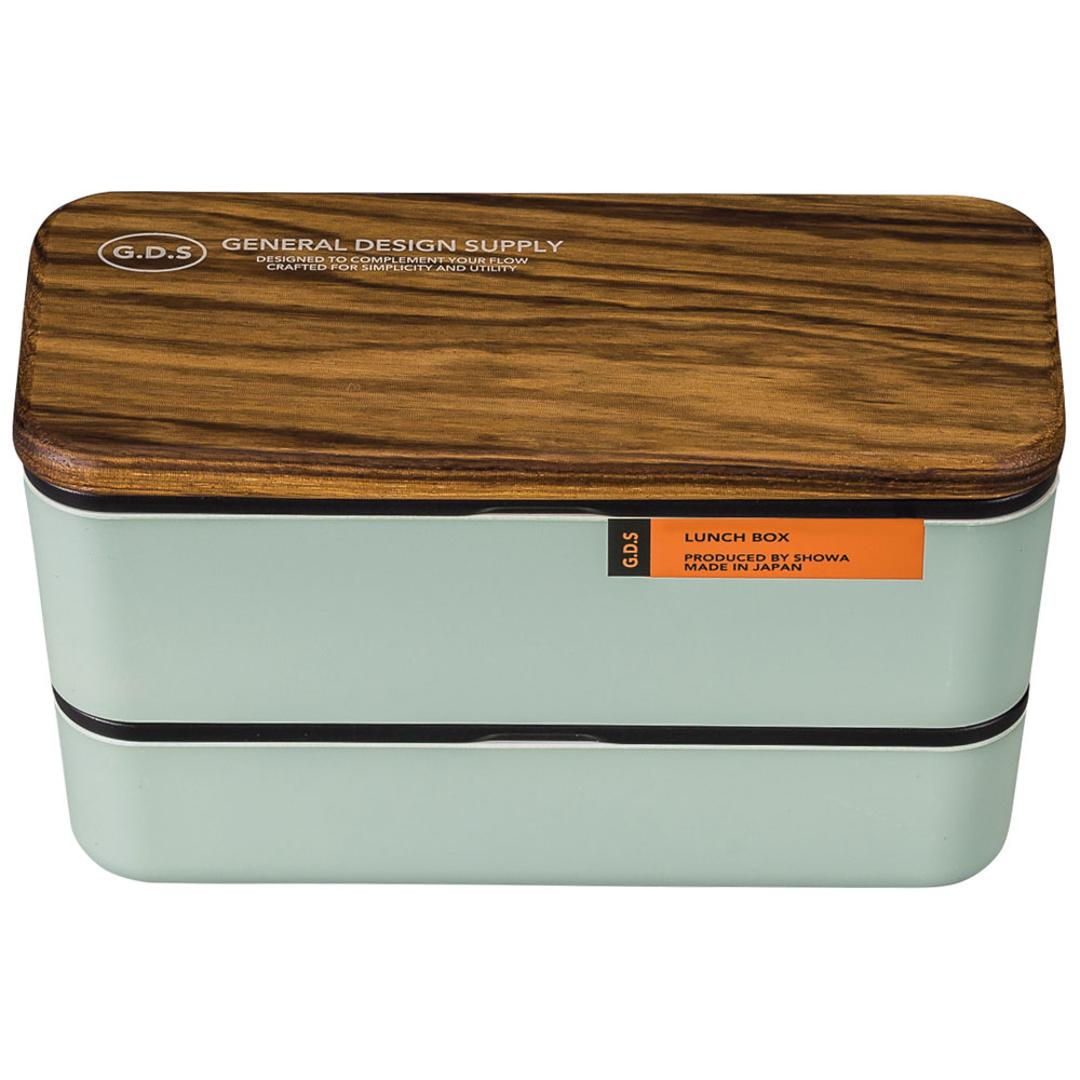 弁当箱 2段 730ml 木製蓋 通販 正和 ランチボックス 二段 お弁当箱 2段弁当箱 二段弁当箱 レディース 大人 女子 メンズ 男子 フタ以外 食洗機対応 蓋を外して 電子レンジ対応 中学生 高校生 男の子 女の子 シンプル お弁当 ランチ 食器 グリーン ・