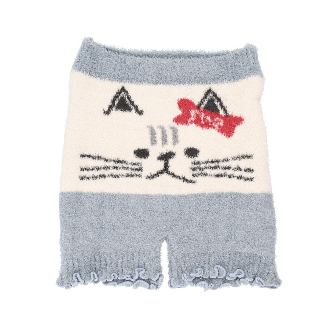 もこもこ 無地 パンツ 通販 オーバーパンツ 防寒 カバーパンツ タップパンツ もこもこパンツ 暖かい あったか ルームウェア レディース 部屋着 厚手 インナー 下着 アンダーウェア ナイトウェア 可愛い 秋 冬 秋冬 ふわふわ おしゃれ 大人 09ブルーグレー/ねこ ・