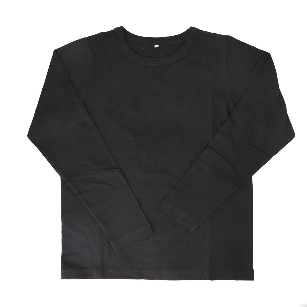 長袖 tシャツ レディース 綿100% 通販 PAGE ONE GCS0756 USAコットン 生地 ロンt インナー 長袖Tシャツ カットソー ロンティー プルオーバー おしゃれ シンプル 無地 トップス ページワン 服 春 秋 冬 かわいい 大人 ブラック Mサイズ