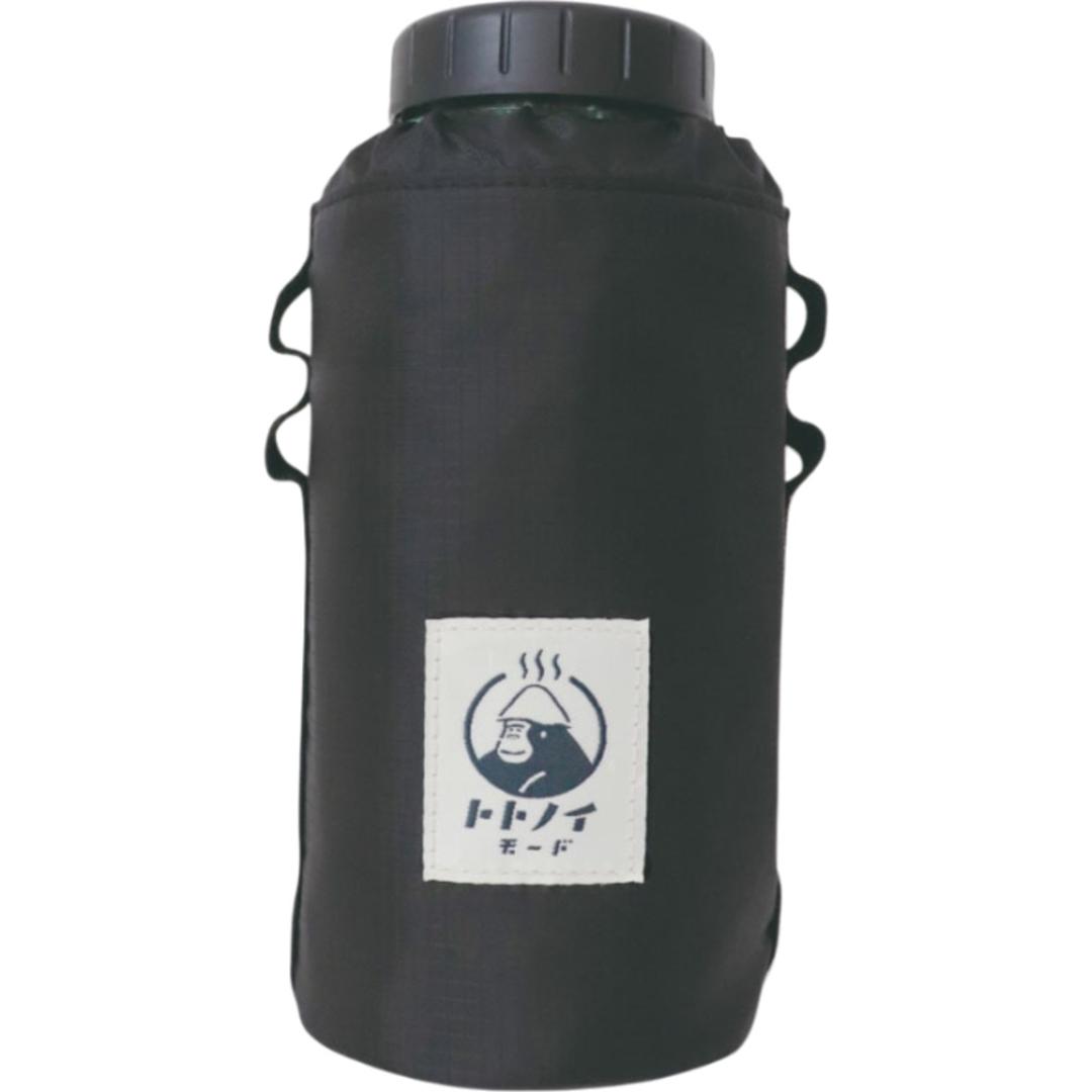 サウナグッズ ゴリラックス ボトルホルダー 通販 GORELAX ごリラックス トトノイモード ゴリゴリボトルホルダー 水筒用ボトルケース ボトルカバー ボトルケース 保冷 保温 サウナ お風呂 銭湯 温泉 ループ付き メンズ レディース かわいい おしゃれ ブラック ・