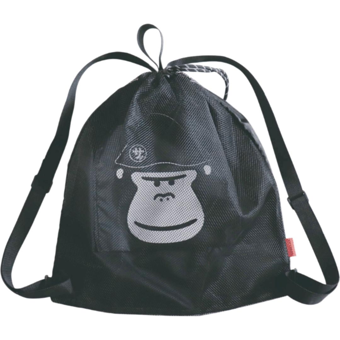 サウナグッズ ゴリラックス サウナバッグ 通販 GORELAX ごリラックス トトノイモード まもるさんナップサック ナップサック ジムサック リュックサック メッシュバッグ サウナ お風呂 銭湯 温泉 通気性 メンズ レディース サウナセット 男女兼用バッグ ブラック ・