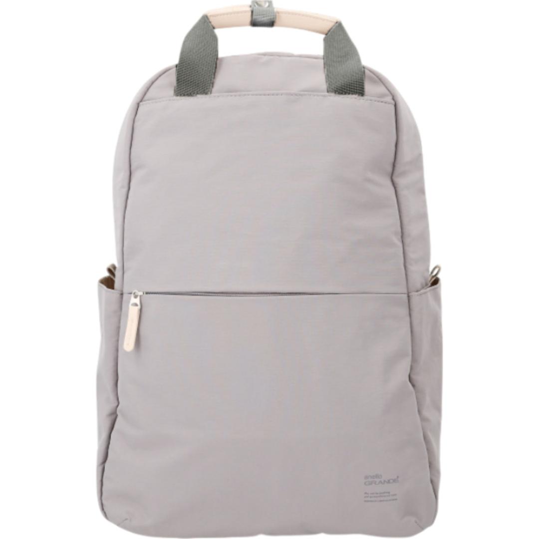アネロ リュック anello GTM0971 通販 anelloGRANDE アネログランデ リュックサック バックパック デイパック レディース 大容量 A4 通勤 通学 軽量 撥水 ポケットが多い PC キャリーオン ナイロン SABLE 男女兼用バッグ GBE.グレーベージュ ・