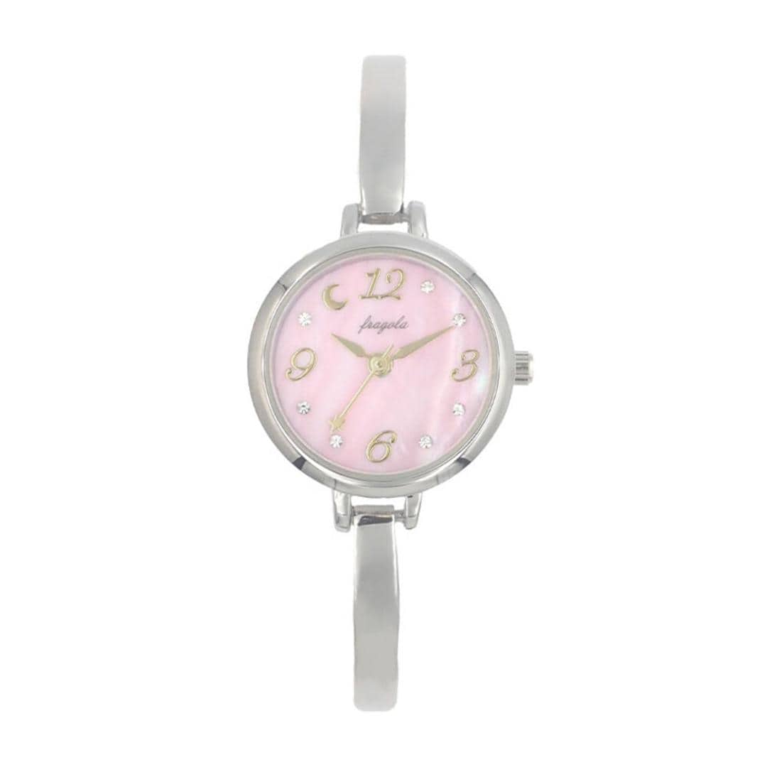 腕時計 レディース ウォッチ 通販 バングルウォッチ リストウォッチ レディースウォッチ かわいい おしゃれ 可愛い 通勤 通学 女性 学生 着脱簡単 オシャレ 日本製ムーブメント fragola フラゴラ H04924A-4 フォロー レディース腕時計 ピンク ・