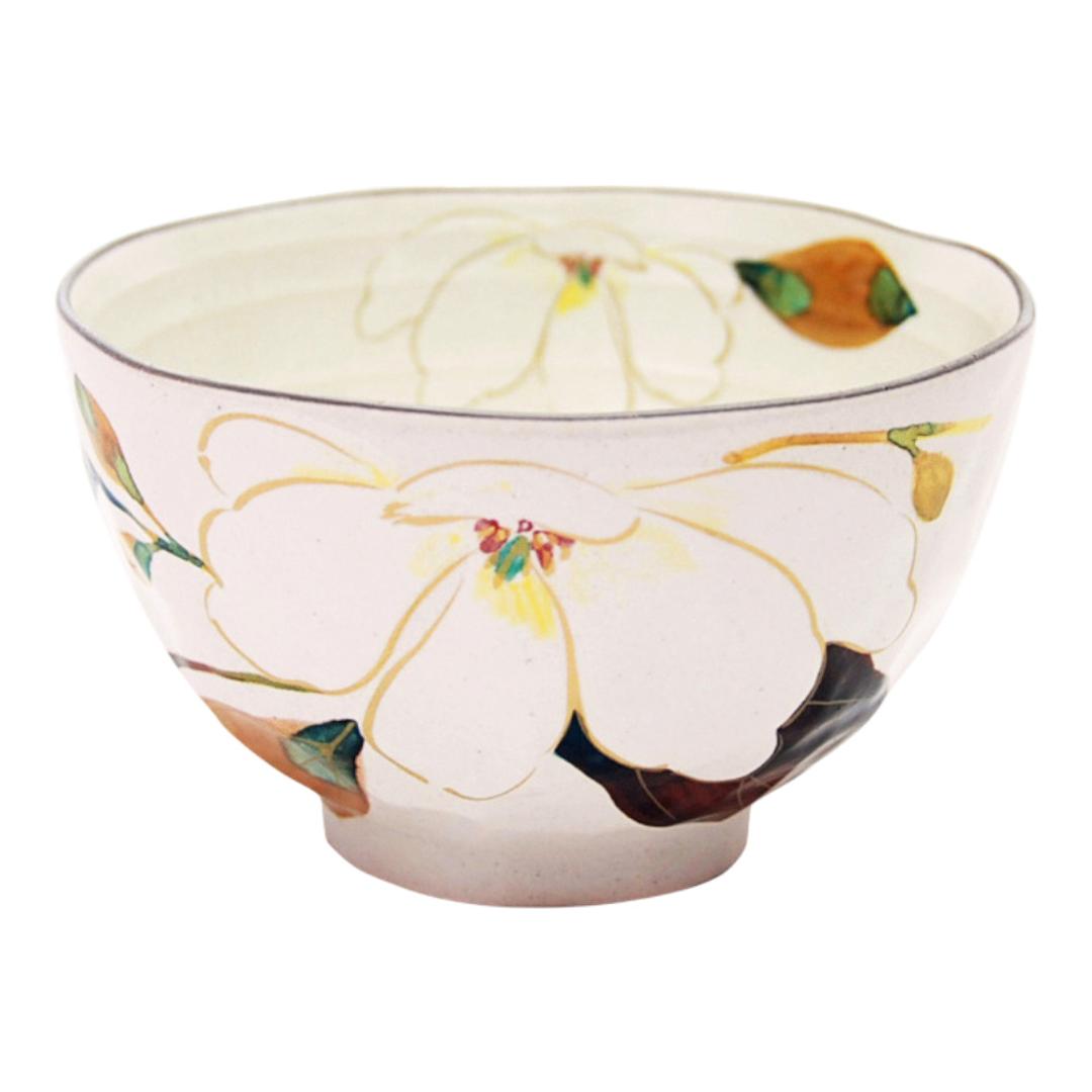 お茶碗 茶碗 花ものがたり かわいい 通販 日本製 茶わん 飯椀 ご飯茶碗 ごはん茶碗 花柄 花 はな 食器 可愛らしい 可愛い 花ことば 12ヶ月 内祝い 結婚記念日 誕生日 お祝い 記念品 還暦 ギフト 贈り物 生活雑貨 おしゃれ オシャレ 2月木蓮 ・