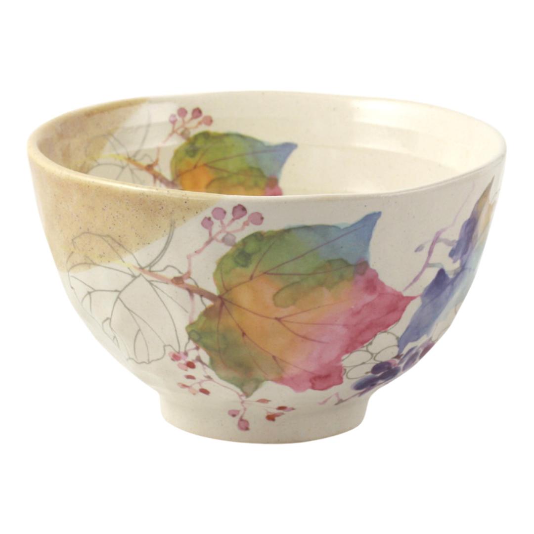 お茶碗 茶碗 花ものがたり かわいい 通販 日本製 茶わん 飯椀 ご飯茶碗 ごはん茶碗 花柄 花 はな 食器 可愛らしい 可愛い 花ことば 12ヶ月 内祝い 結婚記念日 誕生日 お祝い 記念品 還暦 ギフト 贈り物 生活雑貨 おしゃれ オシャレ 9月ぶどう ・