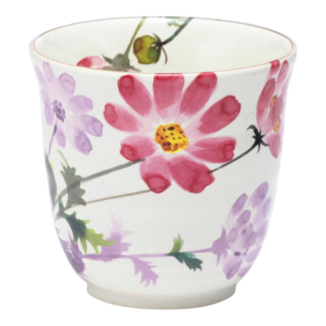 湯呑 湯呑み 花ものがたり かわいい 通販 日本製 コップ カップ 湯呑茶碗 湯呑み茶碗 花柄 花 はな 食器 可愛らしい 可愛い 花ことば 12ヶ月 内祝い 結婚記念日 誕生日 お祝い 記念品 還暦 ギフト 贈り物 生活雑貨 おしゃれ オシャレ 10月コスモス ・