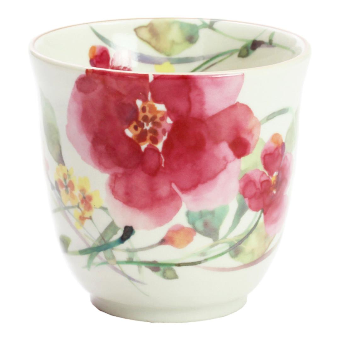 湯呑 湯呑み 花ものがたり かわいい 通販 日本製 コップ カップ 湯呑茶碗 湯呑み茶碗 花柄 花 はな 食器 可愛らしい 可愛い 花ことば 12ヶ月 内祝い 結婚記念日 誕生日 お祝い 記念品 還暦 ギフト 贈り物 生活雑貨 おしゃれ オシャレ 11月シュウメイ菊 ・