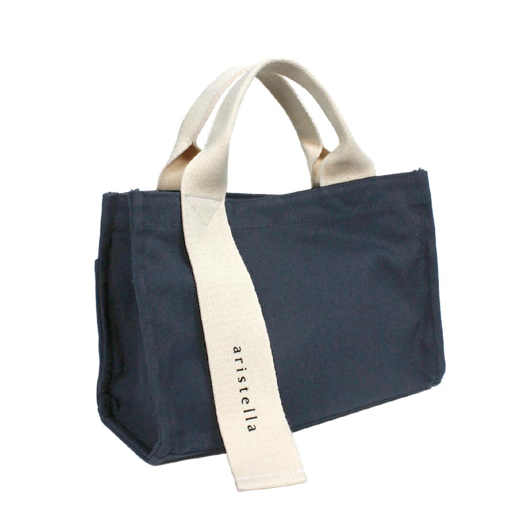 トートバッグ 小さめ レディース 通販 キャンバス 横 ミニバッグ ミニトート おしゃれ 小さめ トートバック かわいい 大人 ランチバッグ 大学生 可愛い 手提げ 無地 鞄 かばん バッグ バック NV.ネイビー ・