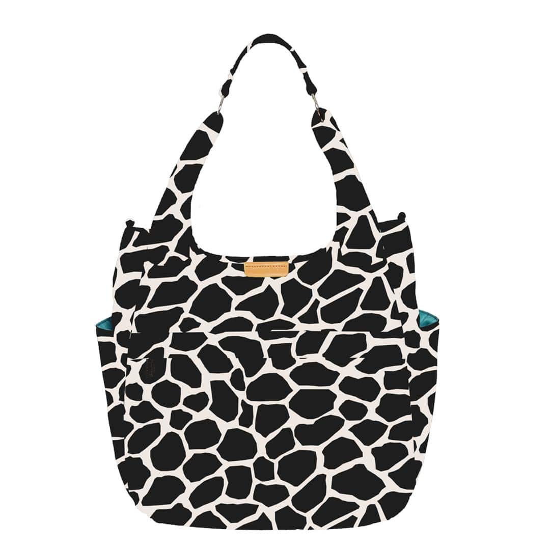 マザーズバッグ ハンナフラ Hanna Hula 通販 大容量 マザーバッグ マザーズバック H型 リュック リュックサック ショルダーバッグ ショルダーバック レディース プレゼント 出産祝い ギフト 贈り物 かわいい おしゃれ 丈夫 軽量 トート ショルダー ジラフブラック ・