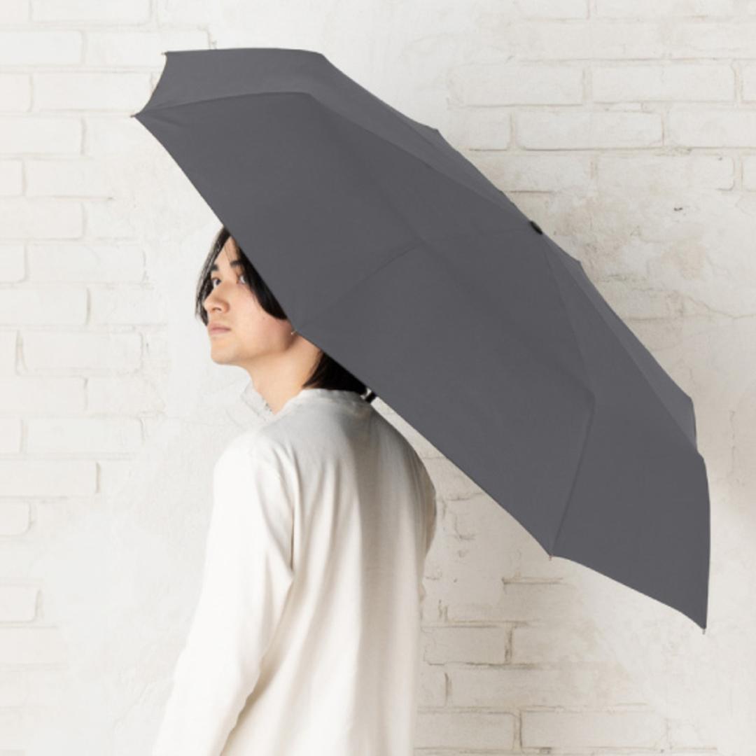 折りたたみ傘 自動開閉 メンズ 64cm 通販 折り畳み傘 自動開閉折りたたみ傘 自動開閉傘 自動開閉折り畳み傘 傘 雨傘 メンズ傘 紳士傘 かさ カサ 超撥水 吸水ケース付き 男性用 男性 撥水 通勤 通学 高校生 中学生 無地 シンプル おしゃれ メンズ雨傘 グレー ・