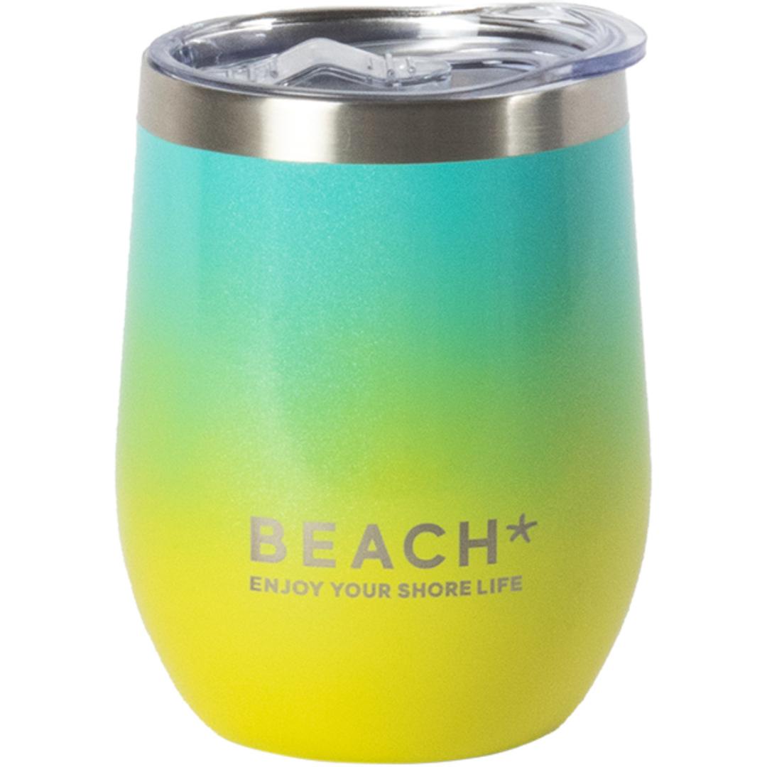 タンブラー 保温 保冷 蓋付き 通販 HALEIWA HAPPY MARKET ハレイワハッピーマーケット ステンレスタンブラー 360ml コップ カップ マグ ハワイアン雑貨 食器 台所用品 キッチン雑貨 おしゃれ かわいい 新生活 持ち YELLOW ・